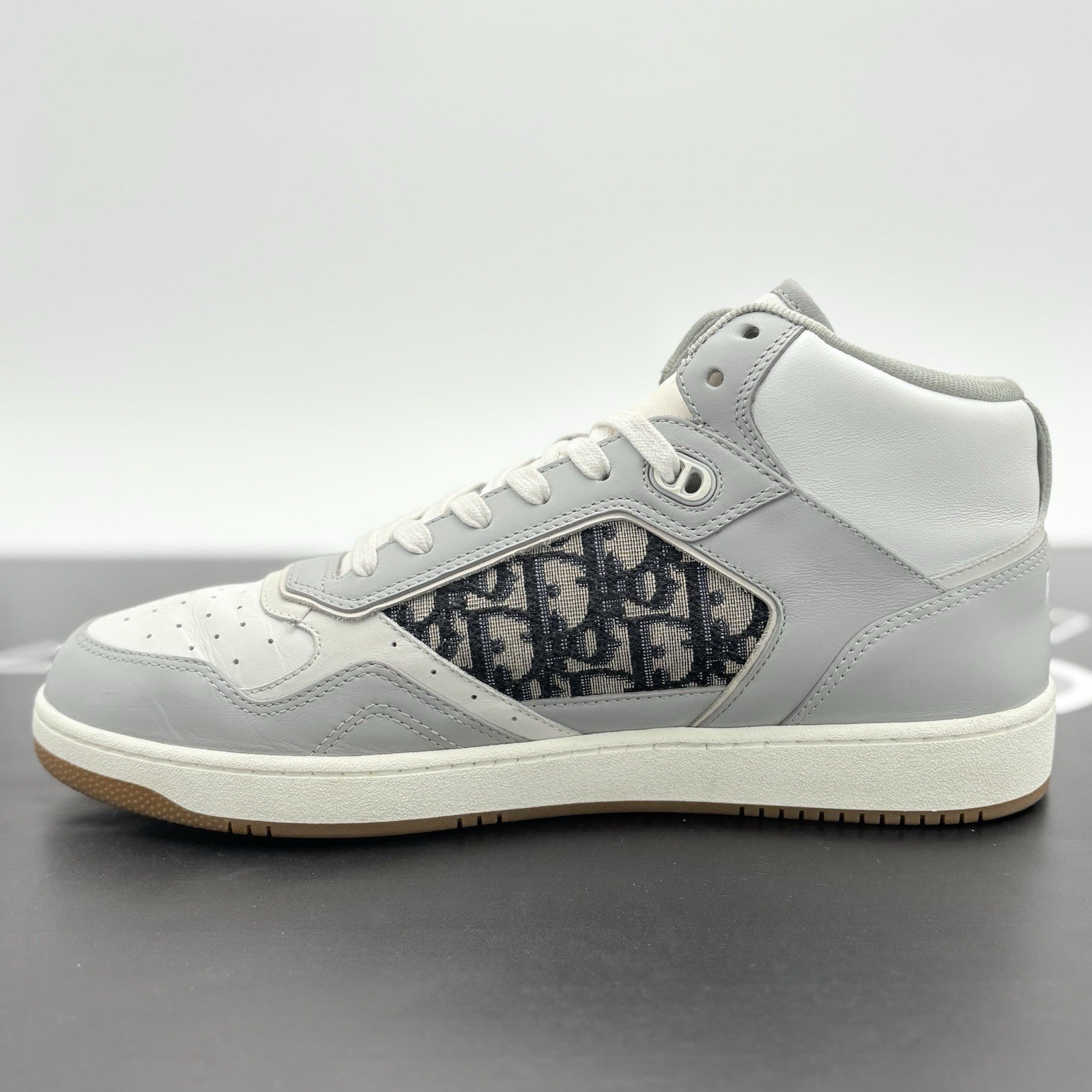 Size 45 (12 US) Dior B27 Oblique High Top ' Grey ' | SUPER CLEAN!