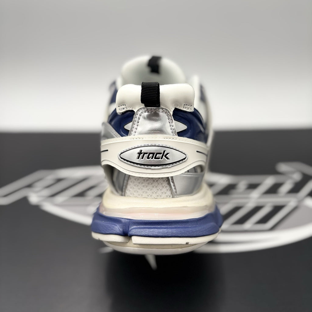 Size 46 (13 US) - Balenciaga Track LED Sneaker ' Silver Navy ' | BRAND NEW!