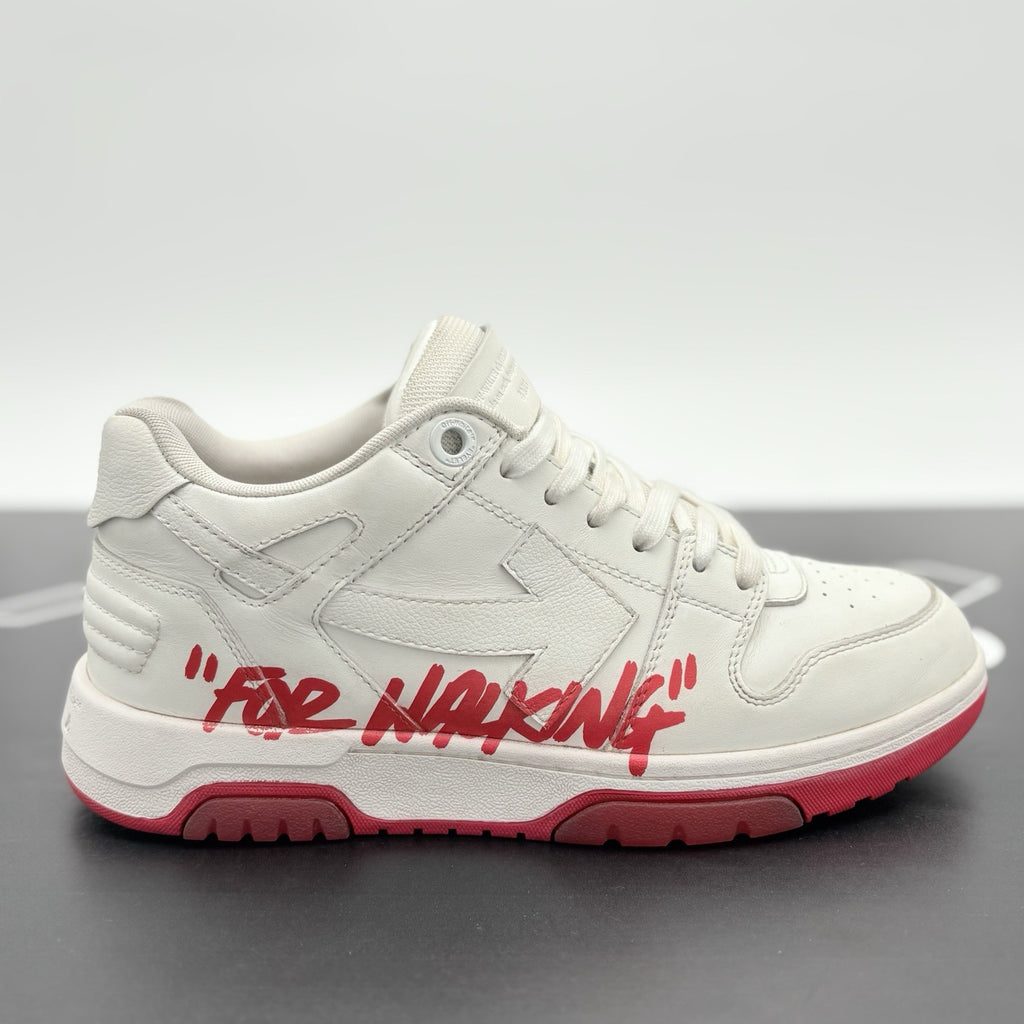 Size 40 (7 US) Off-White Out of Office “For Walking” ' White Red ' | GREAT COND!