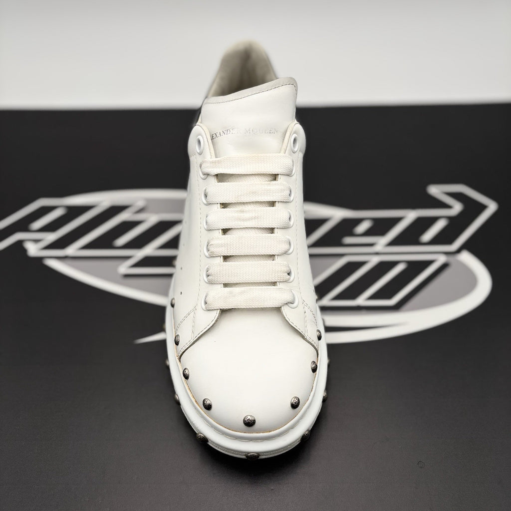 Size 41 (8 US) - Alexander McQueen Oversized Studded ' White Black ' | GREAT!
