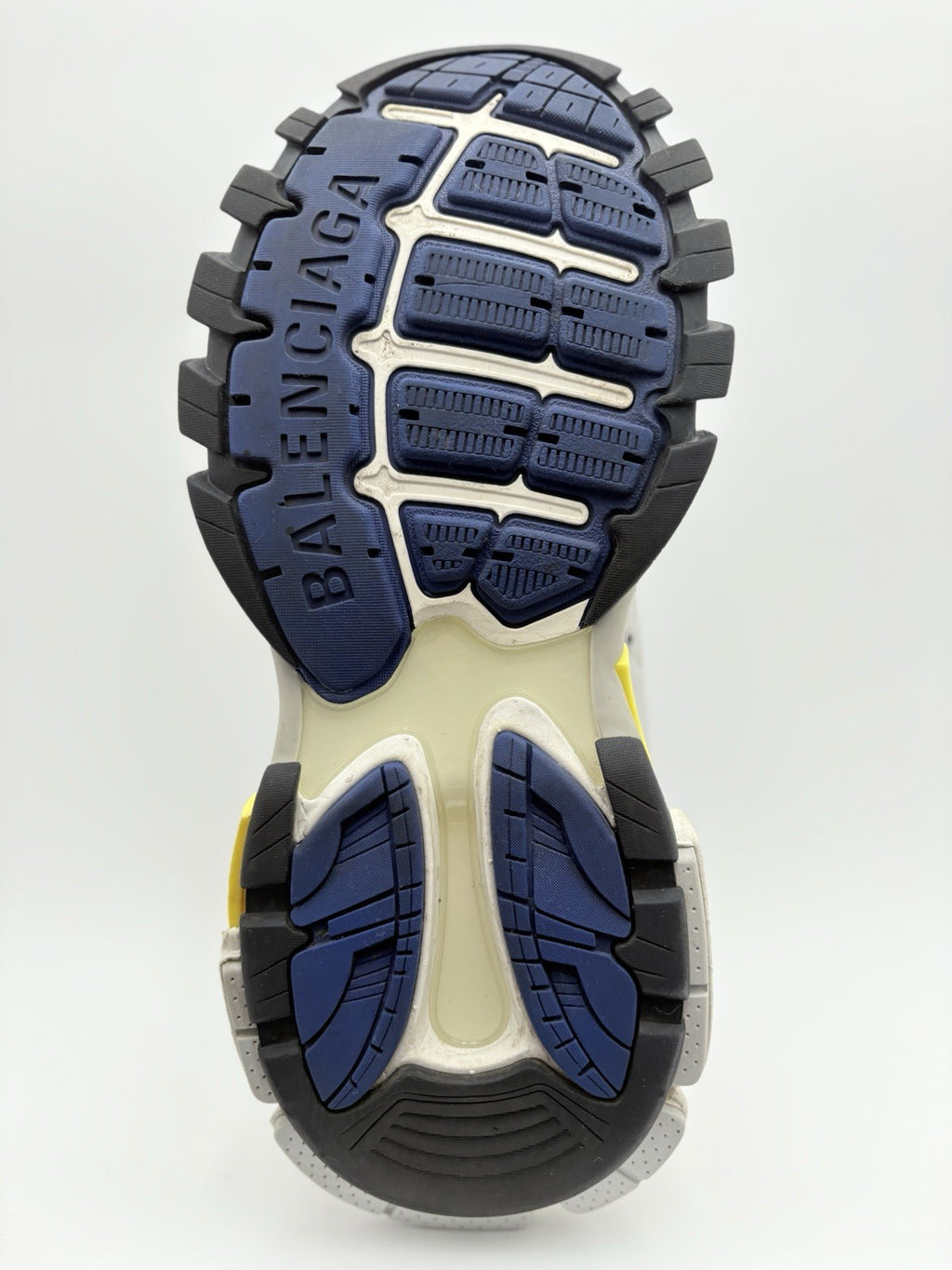 Size 42 (9 US) - Balenciaga Track ' Grey Navy Yellow ' | SUPER CLEAN!