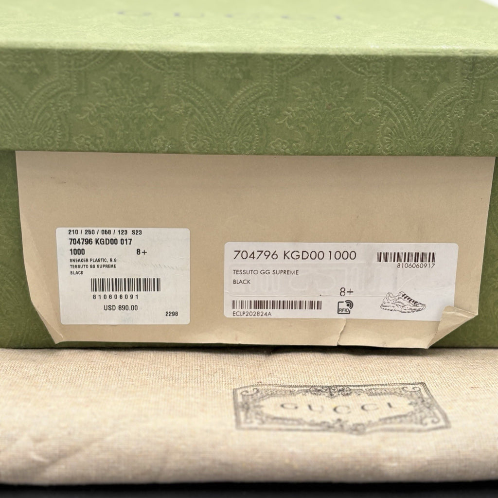 Size 8.5 G (9 US) - Gucci Rhyton ' Monogram Black ' | ONLY WORN 1-3x !