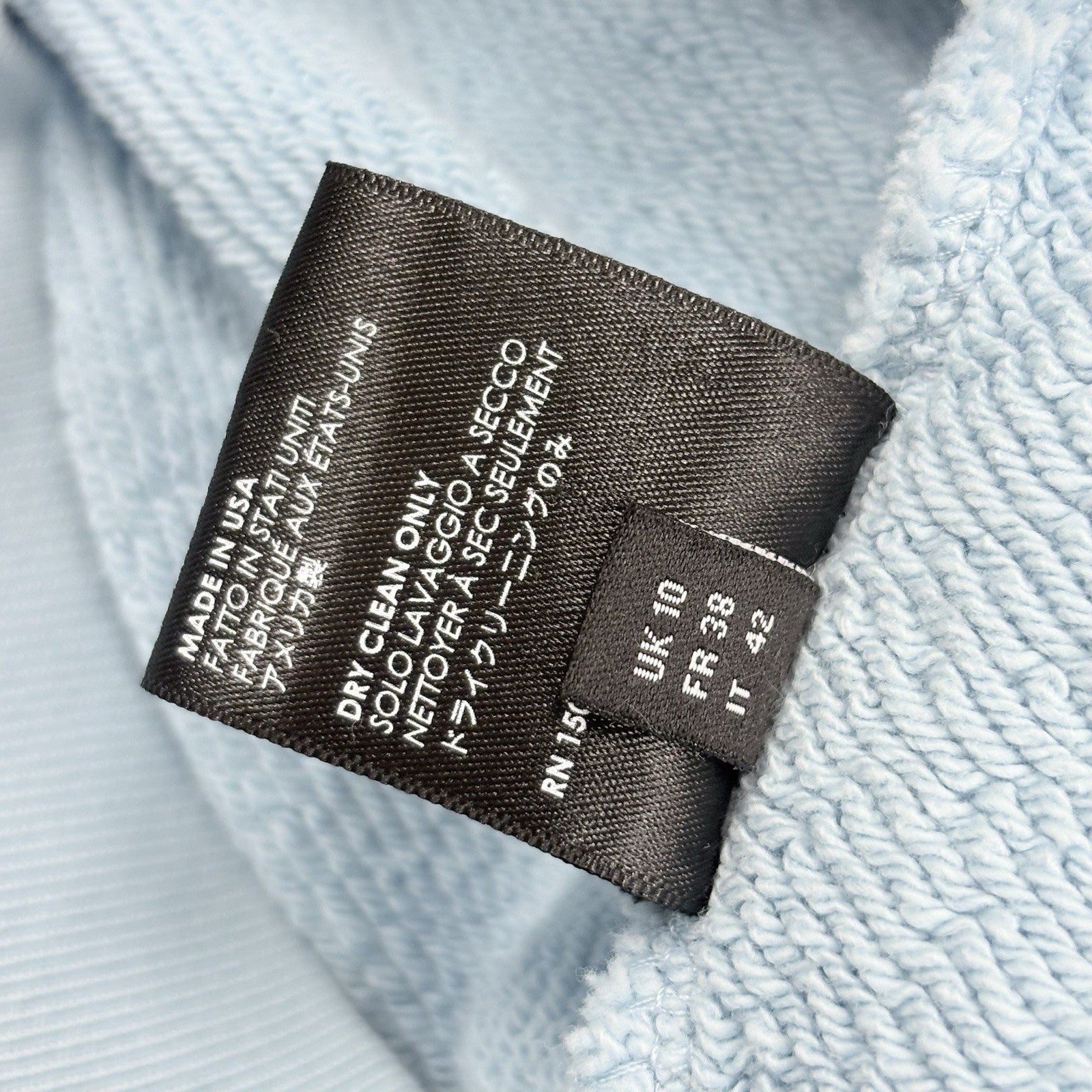 Size M - Amiri Eternal Happiness Embroidered Hoodie ' Blue ' | GREAT CONDITION!