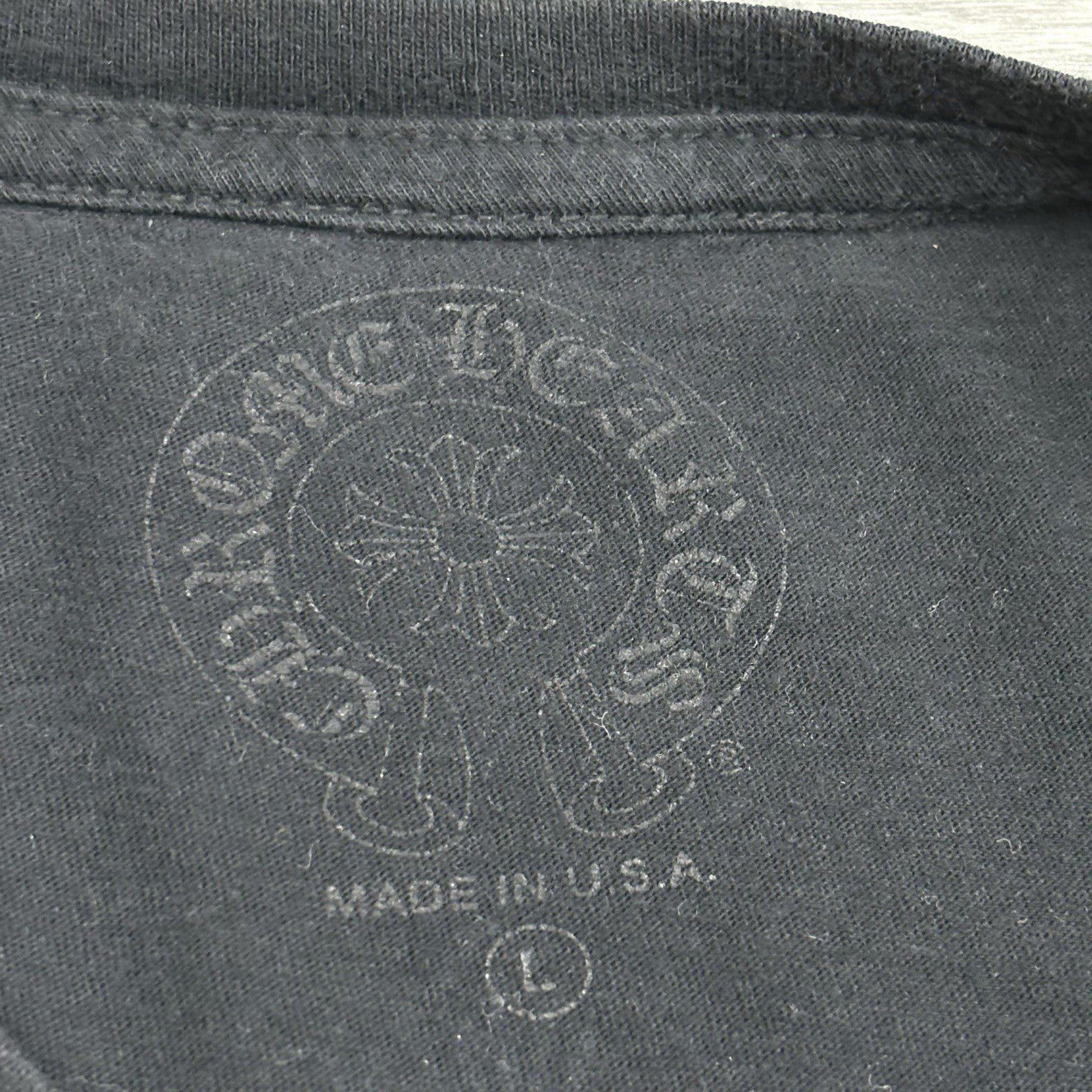 Size L - Chrome Hearts Multi Logo T-Shirt ' Black ' | GREAT CONDITION!