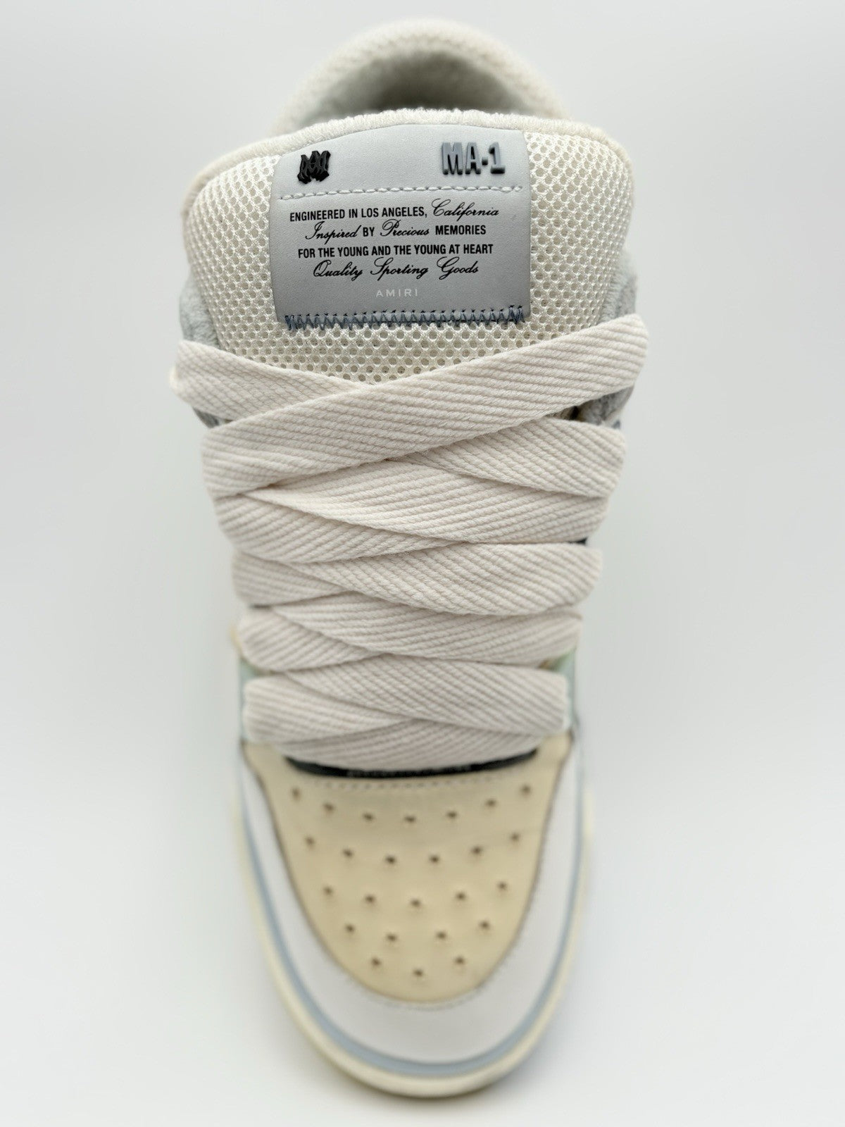 Size 44 (11 US) Amiri MA-1 ' White Blue ' | GOOD CONDITION!