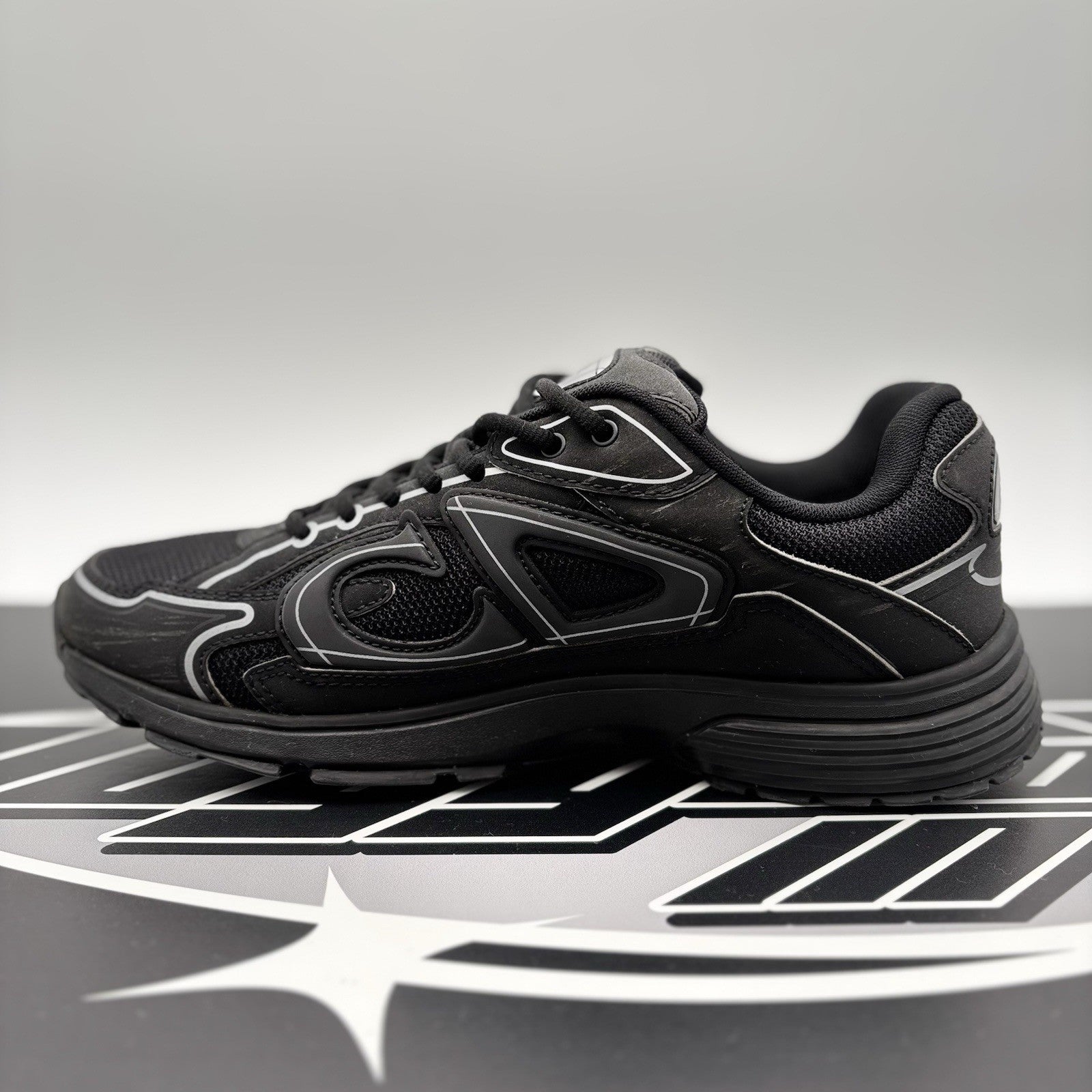 Size 41 (8 US) Dior B30 Reflective Sneaker ' Black ' | GOOD CONDITION!