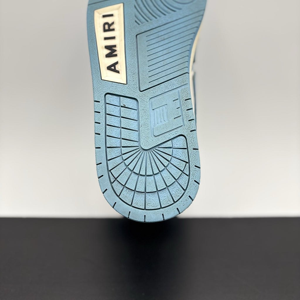 Size 46 (13 US) - Amiri Skel High Top ' Powder Blue White ' | GOOD CONDITION!