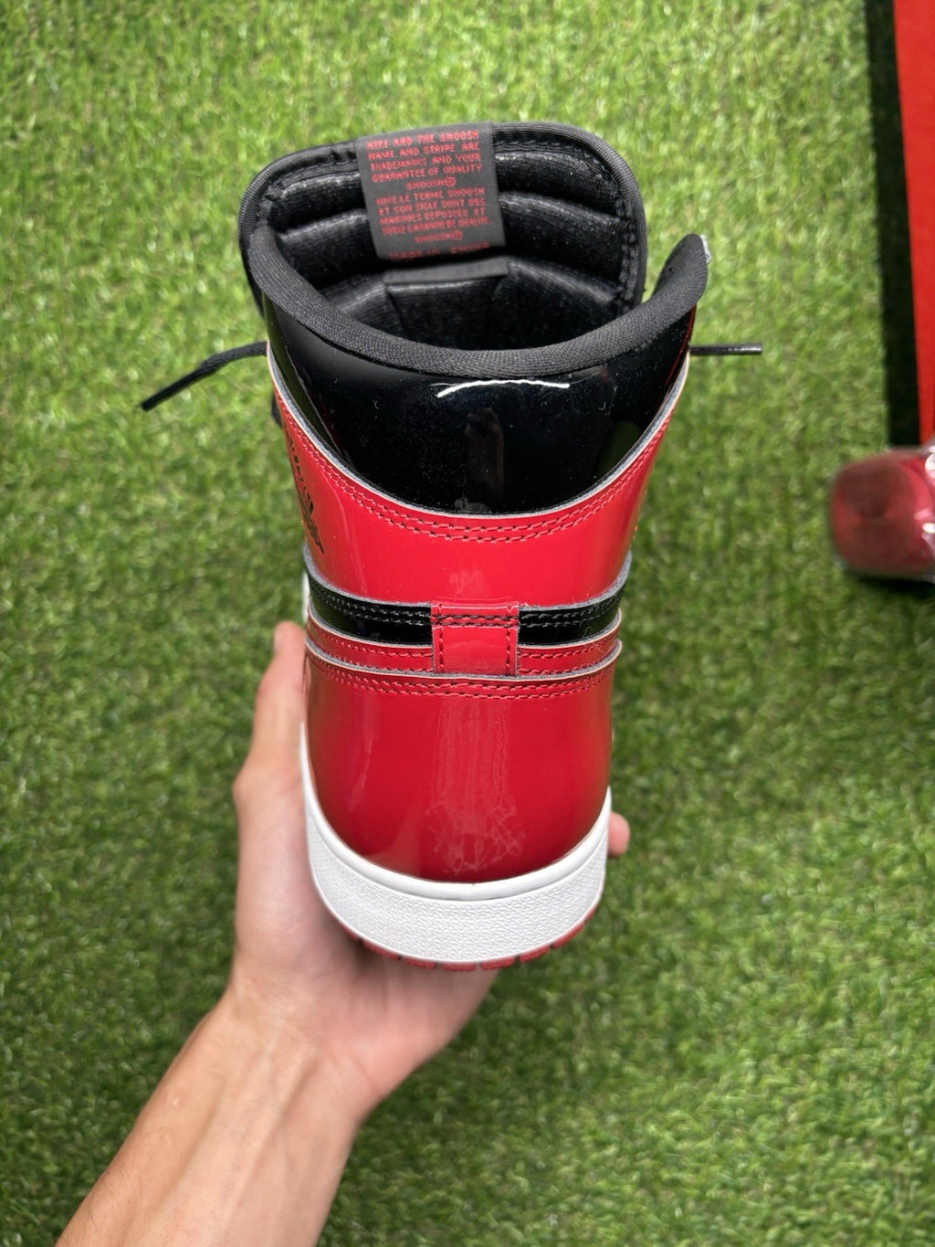 Size 12 - Jordan 1 Retro OG High Patent Bred | SUPER CLEAN!