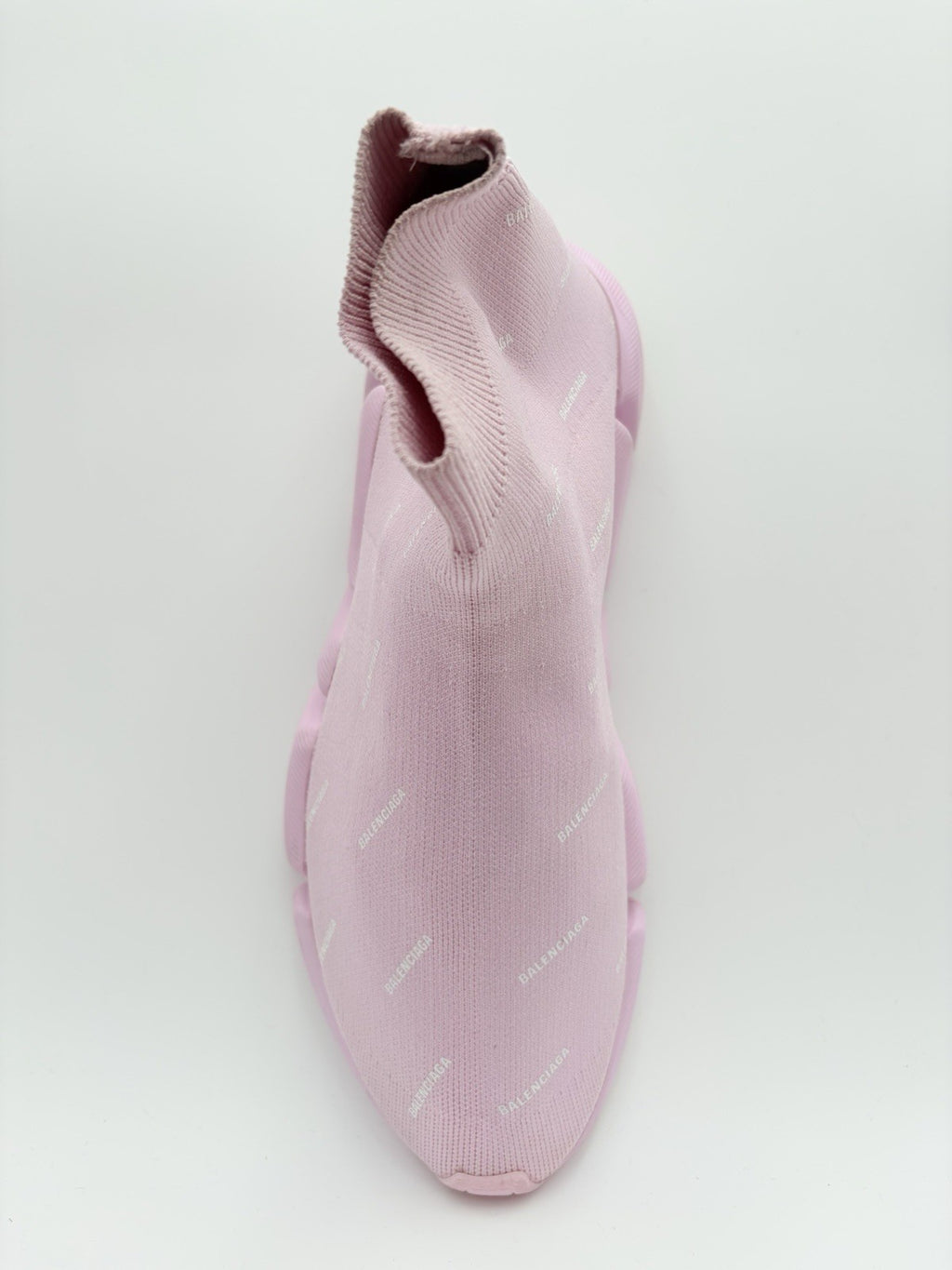 Size 41 - Balenciaga Speed 2.0 Logo All Over ' Pink ' | GREAT CONDITION!