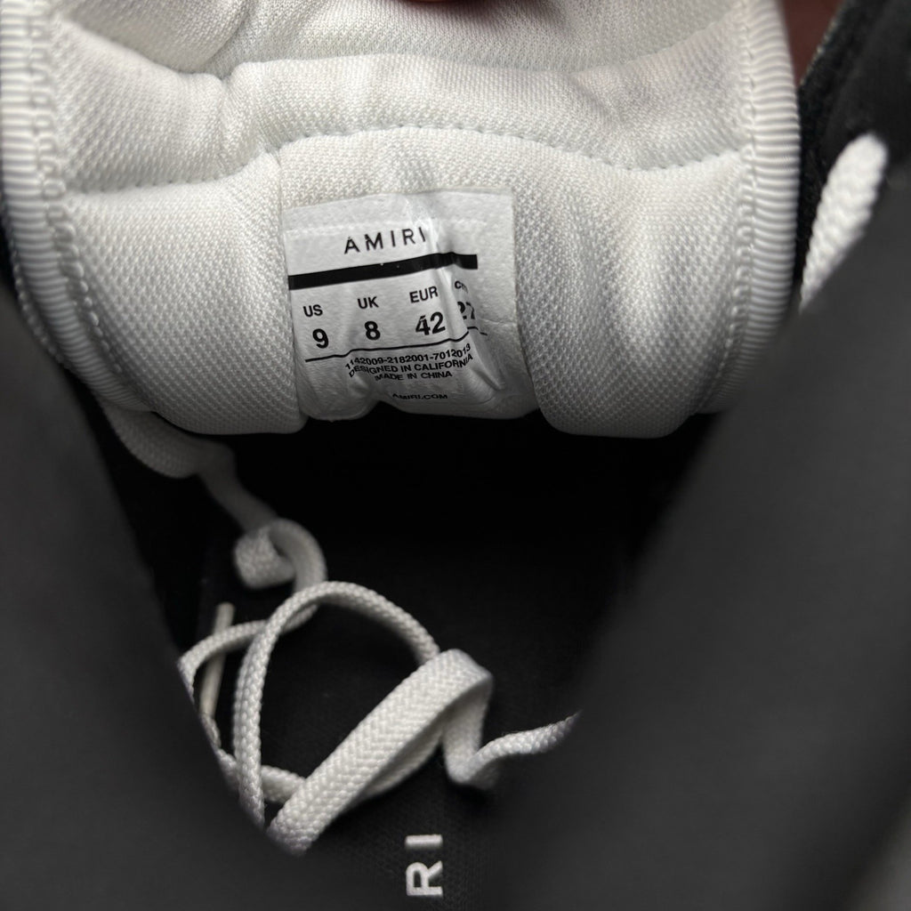 Size 42 (9US) - Amiri Skel High Top Sneakers ' White, Black ' | GREAT CONDITION!