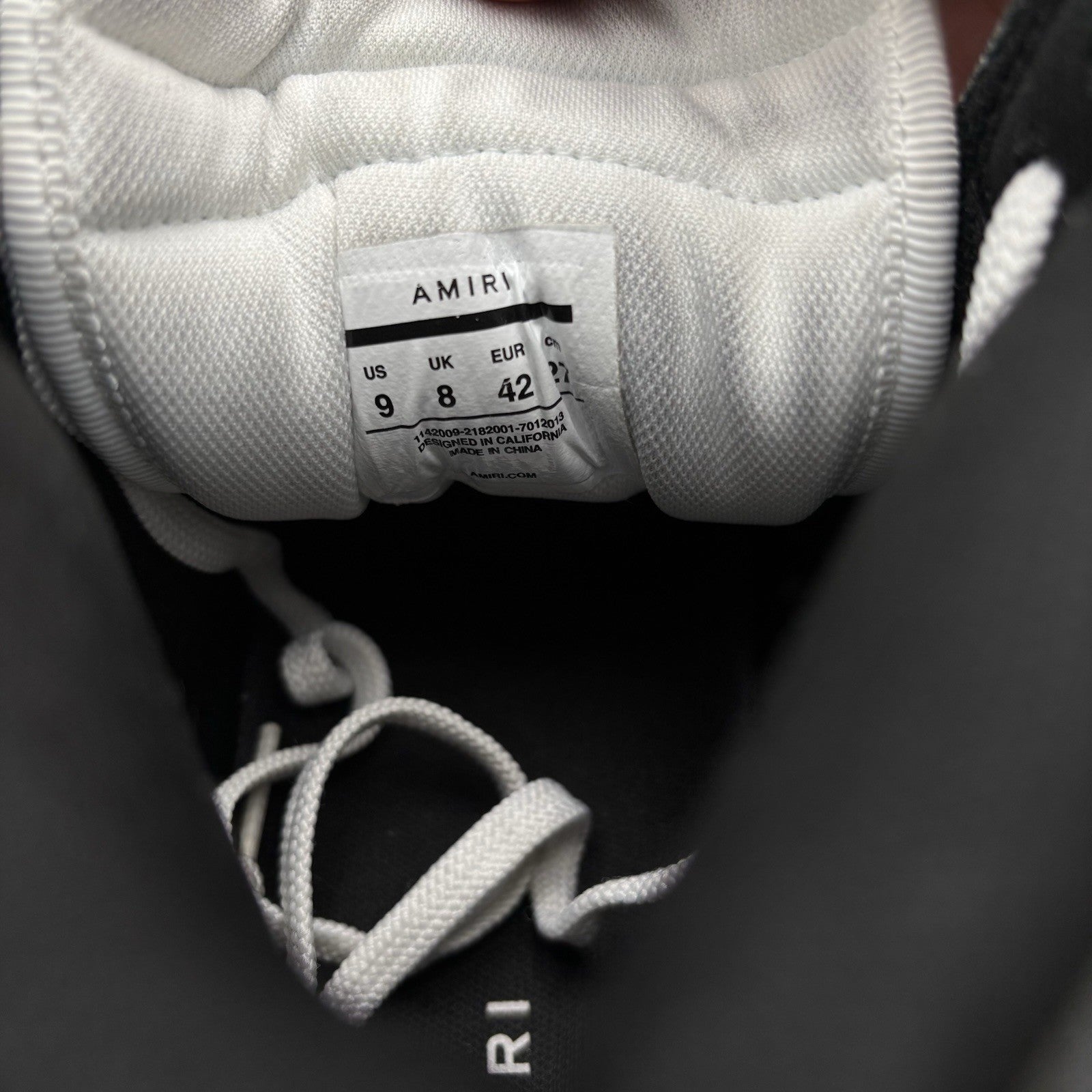 Size 42 (9US) - Amiri Skel High Top Sneakers ' White, Black ' | GREAT CONDITION!