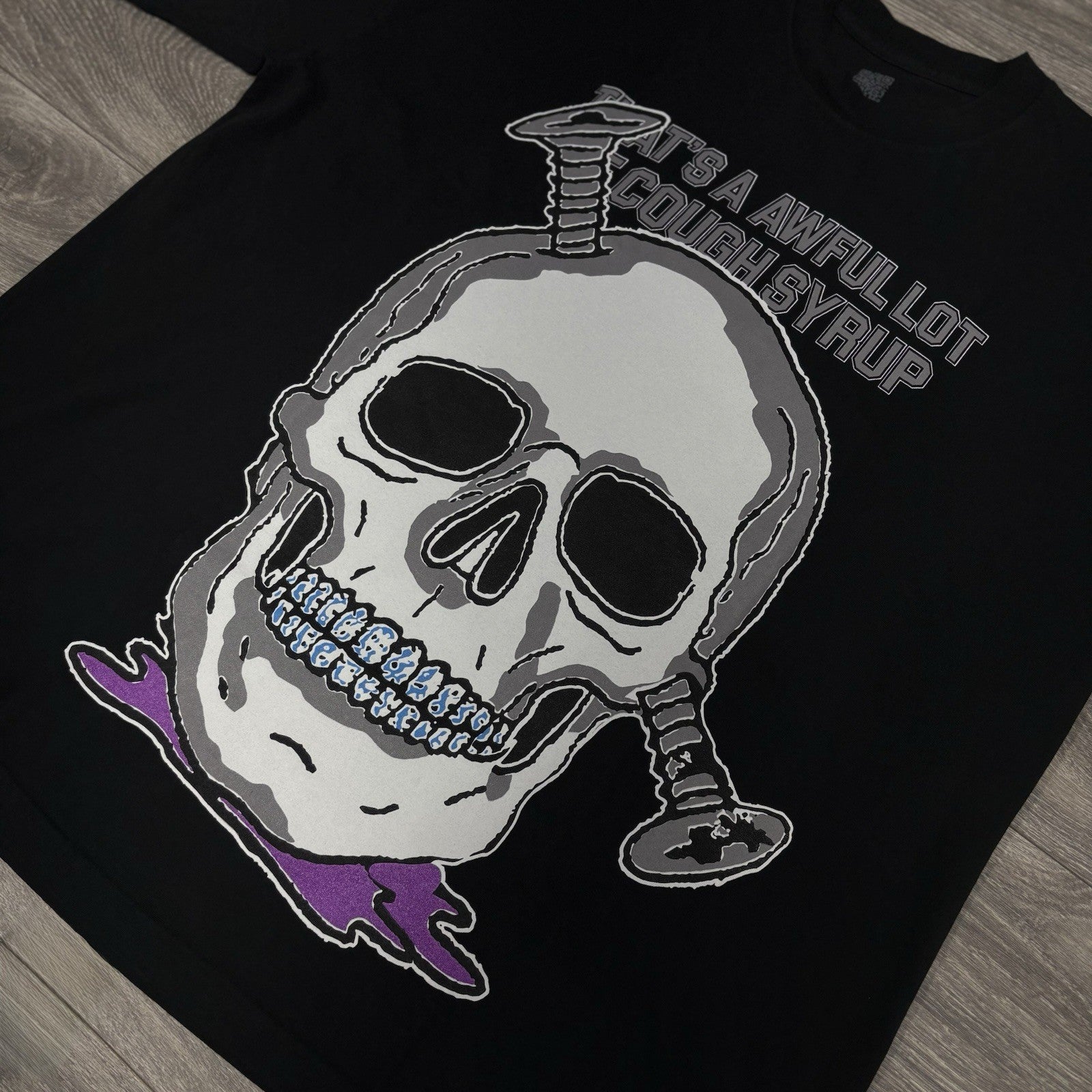 Size XXL - That’s A Awful Lot Of Cough Syrup X Persona T-Shirt ' Black ' | NEW!