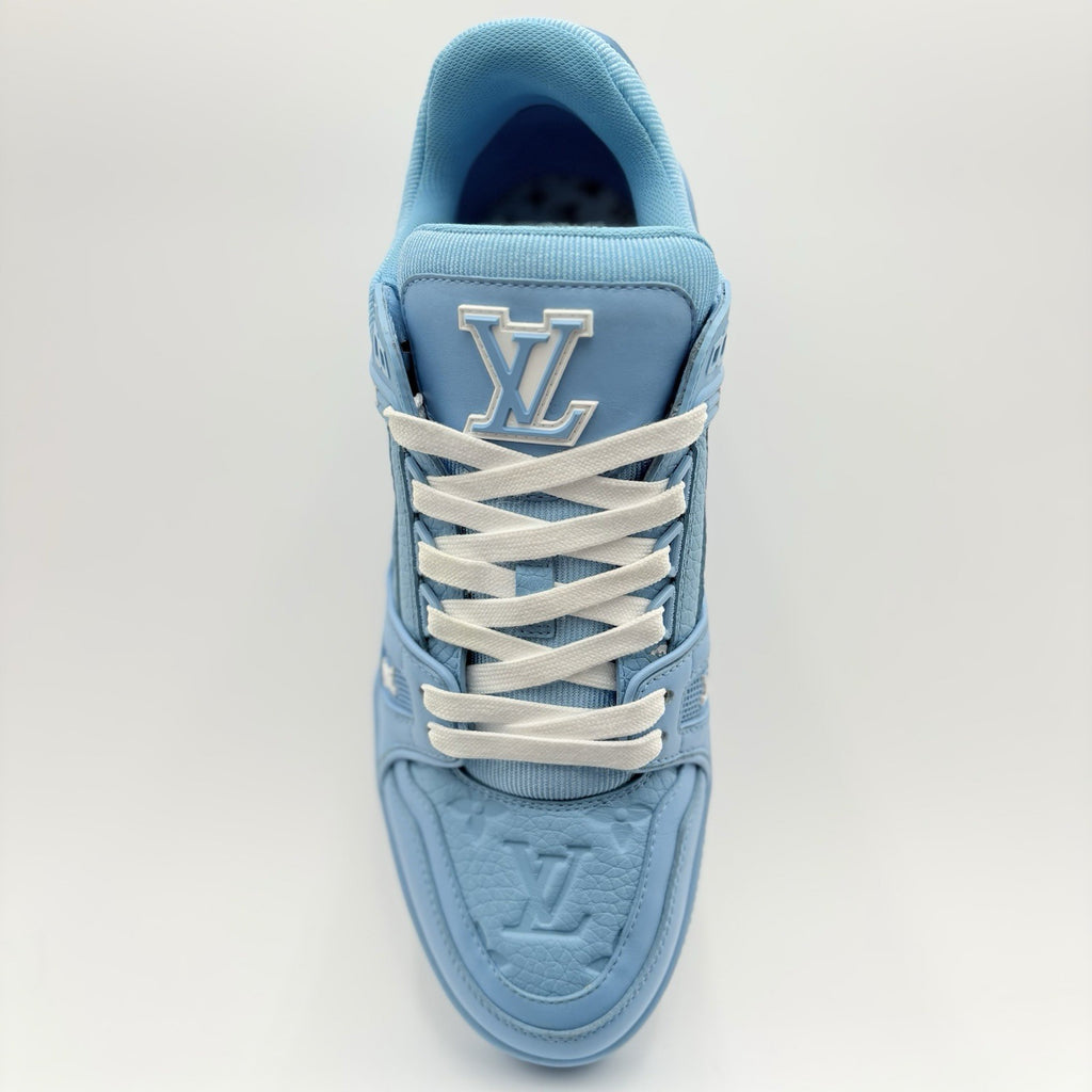 Size 7.5 LV (8.5-9 US) - Louis Vuitton Trainer ' Light Blue ' | SUPER CLEAN!