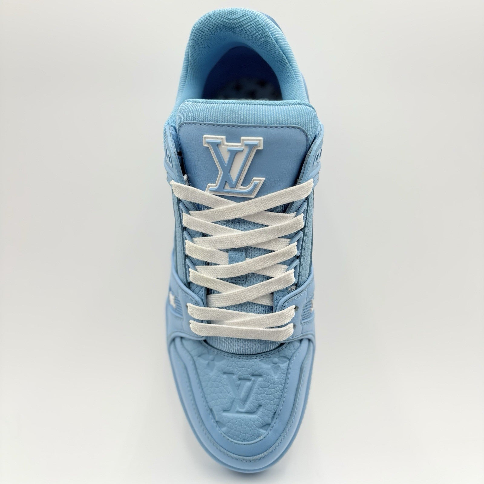 Size 7.5 LV (8.5-9 US) - Louis Vuitton Trainer ' Light Blue ' | SUPER CLEAN!