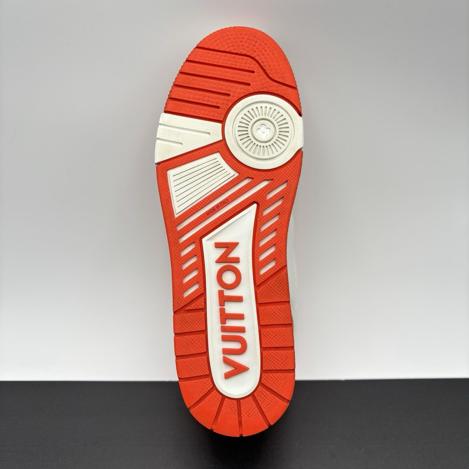 Size 9 LV (10-10.5 US) Louis Vuitton Trainer Strap ' Orange ' | GREAT CONDITION!