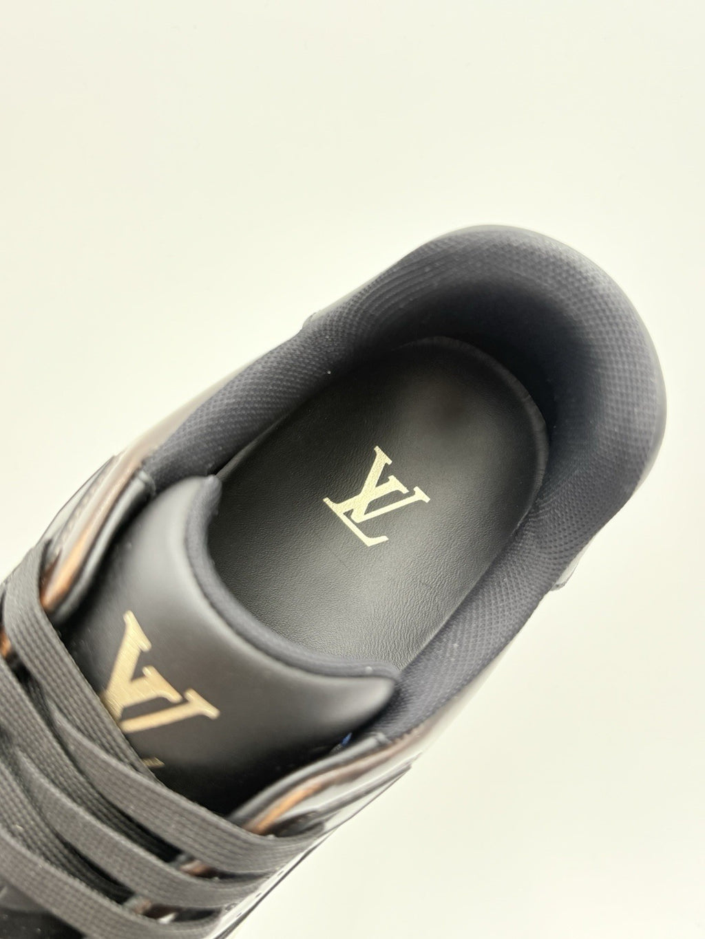 Size 7.5 LV (8.5-9 US) Louis Vuitton Trainer ' Brown Patent ' | SUPER CLEAN!