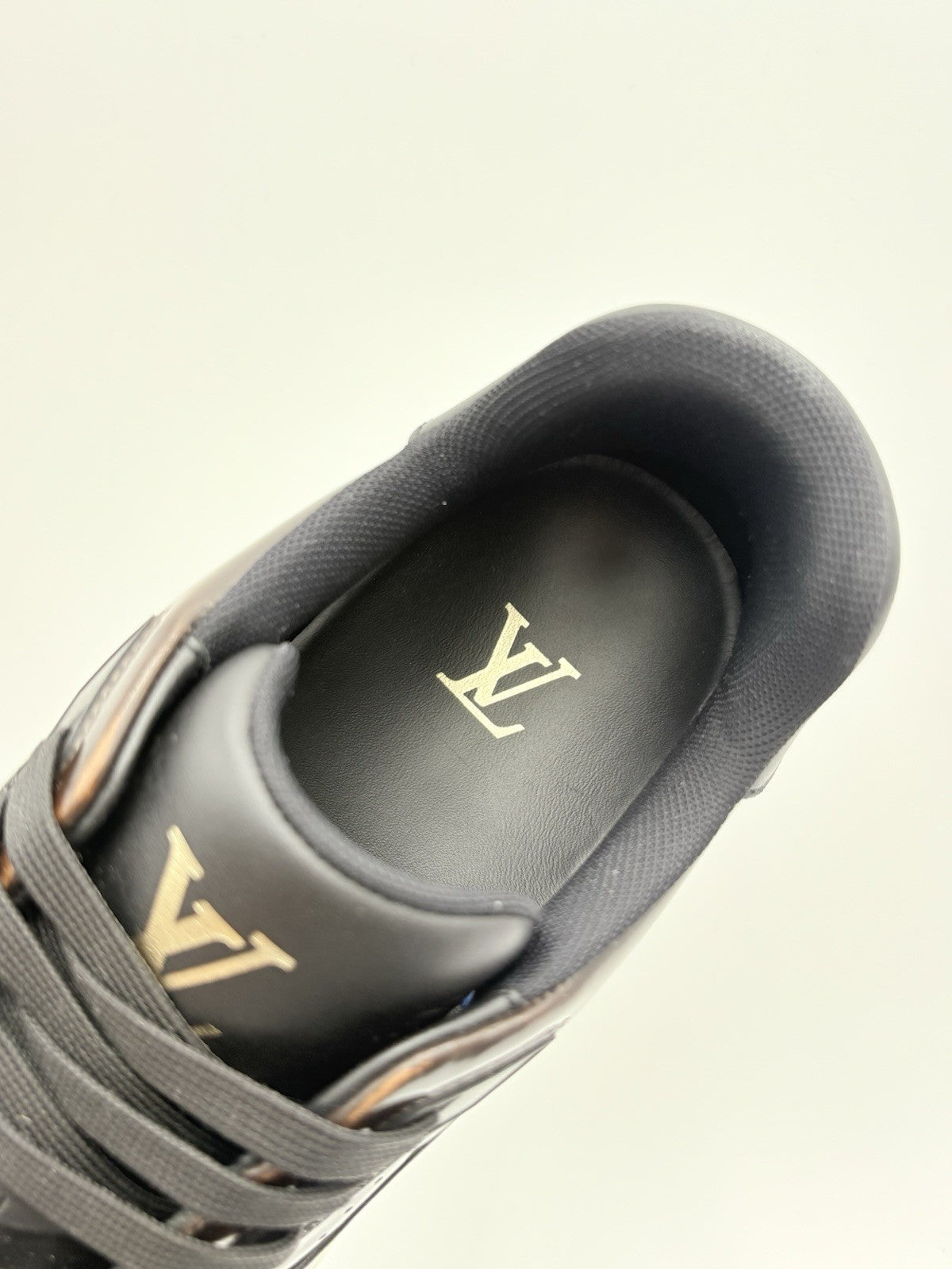 Size 7.5 LV (8.5-9 US) Louis Vuitton Trainer ' Brown Patent ' | SUPER CLEAN!