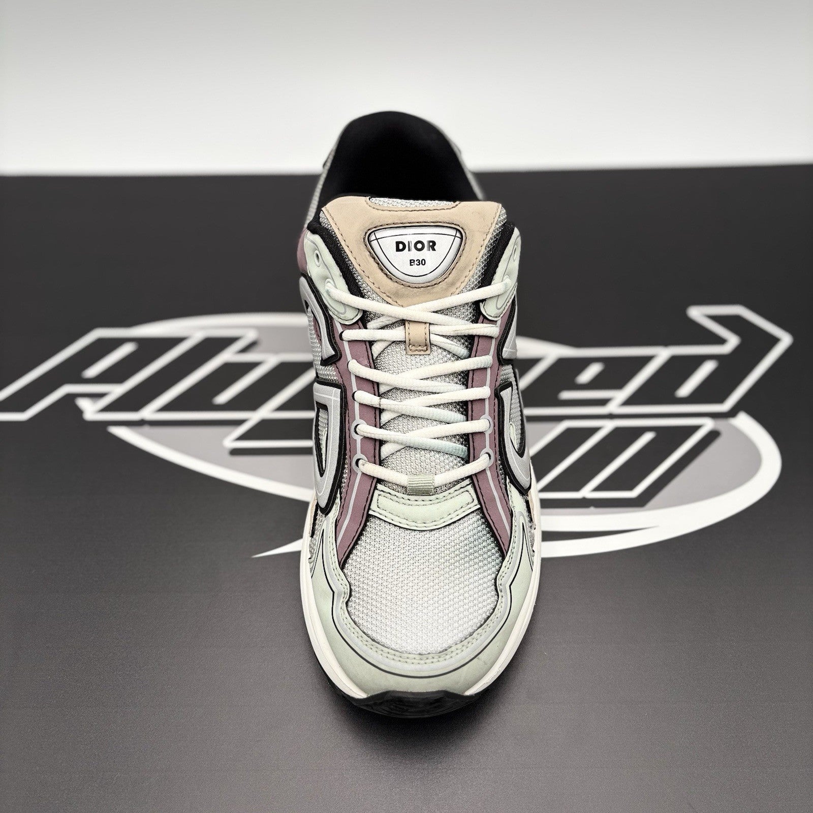 Size 44 (11 US) - Dior B30 Reflective Sneaker ' Light Green Purple ' | GOOD COND