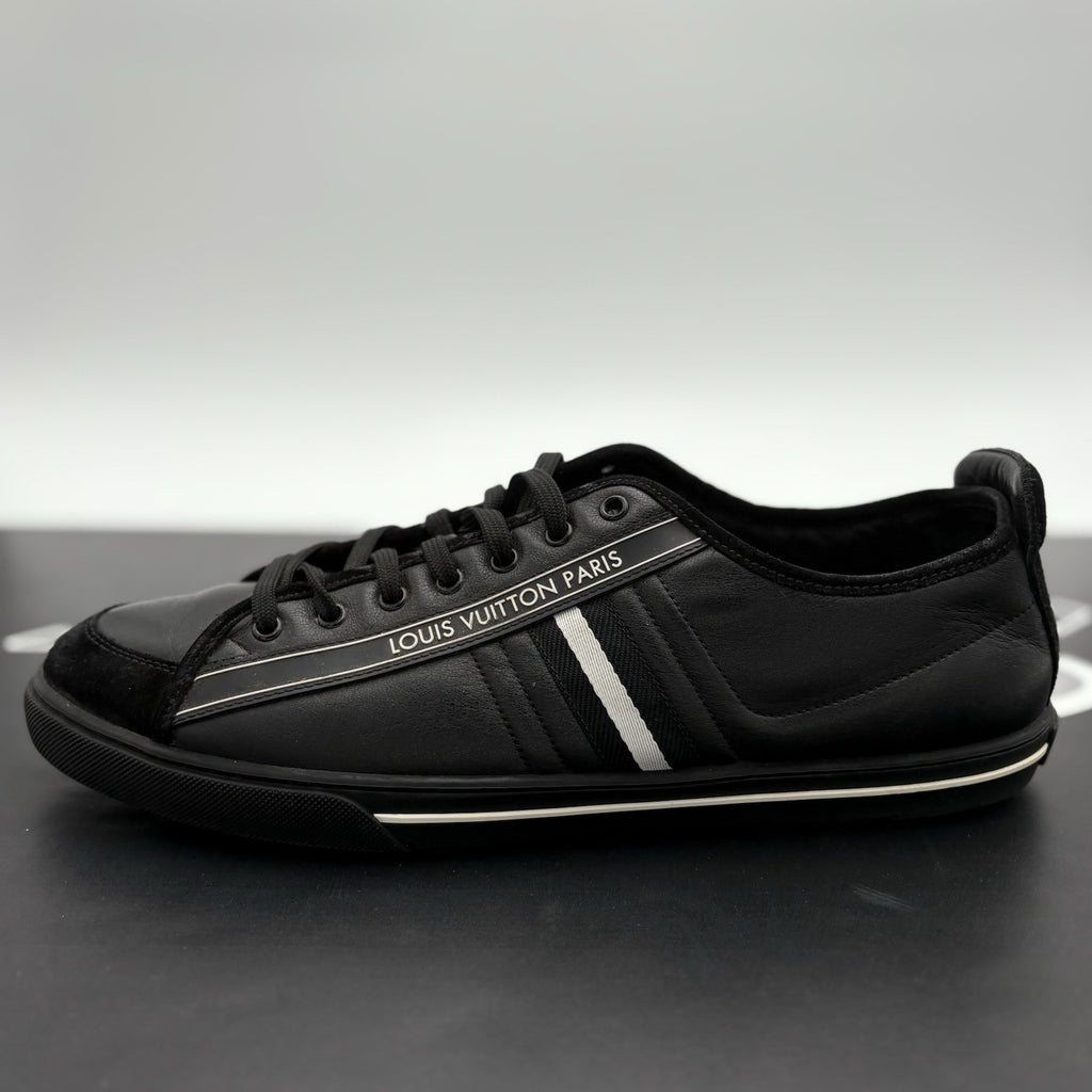 Size 11 LV (12-12.5 US) Louis Vuitton Suede & Leather Cosmos ' Black ' | CLEAN!