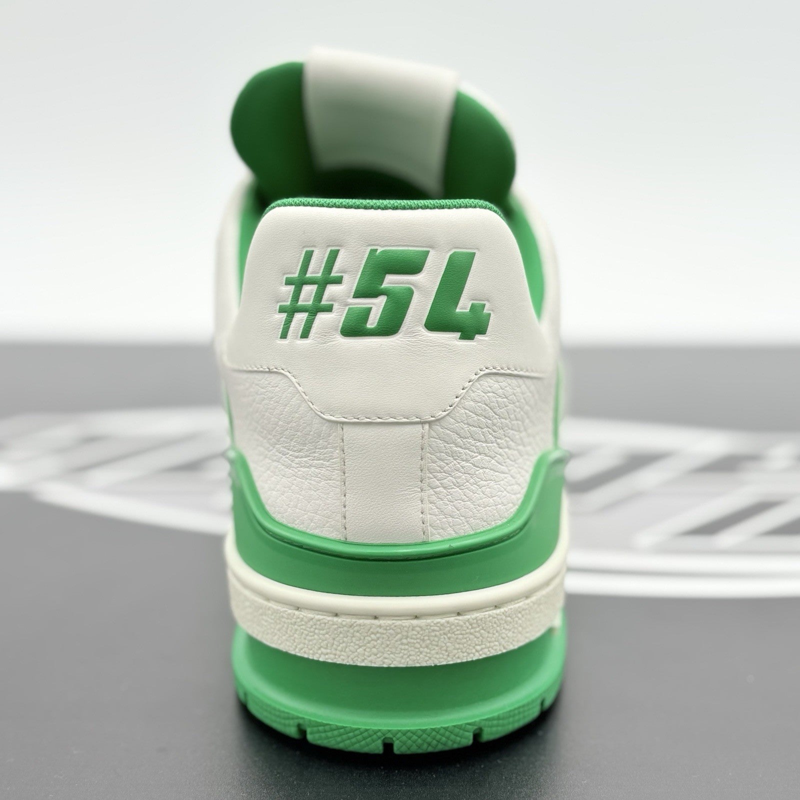 Size 9 LV (10-10.5 US) - Louis Vuitton Trainer ' White Green ' | ONLY WORN 1-3x