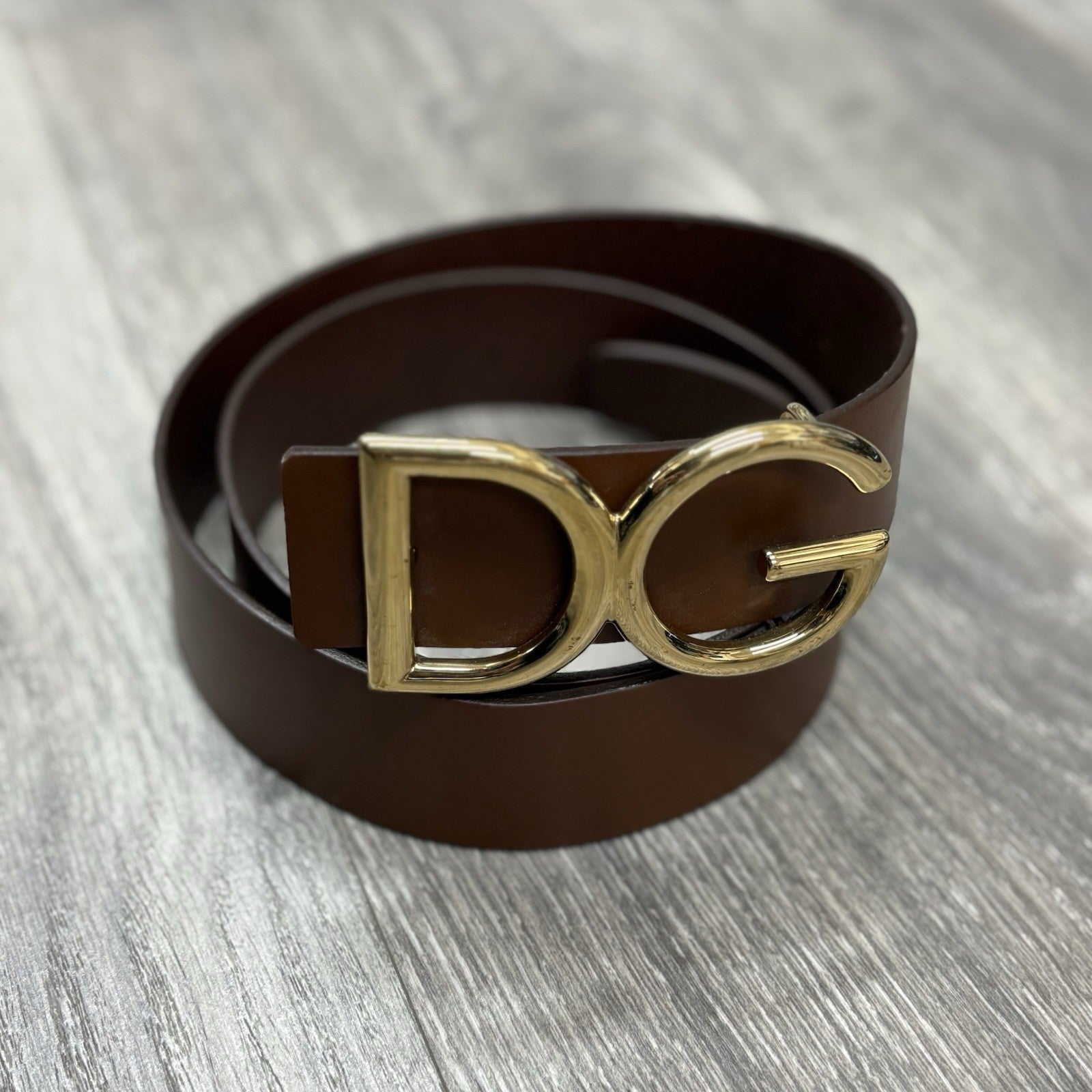 Dolce & Gabbana DG Logo Belt ' Brown ' | GOOD CONDITION!