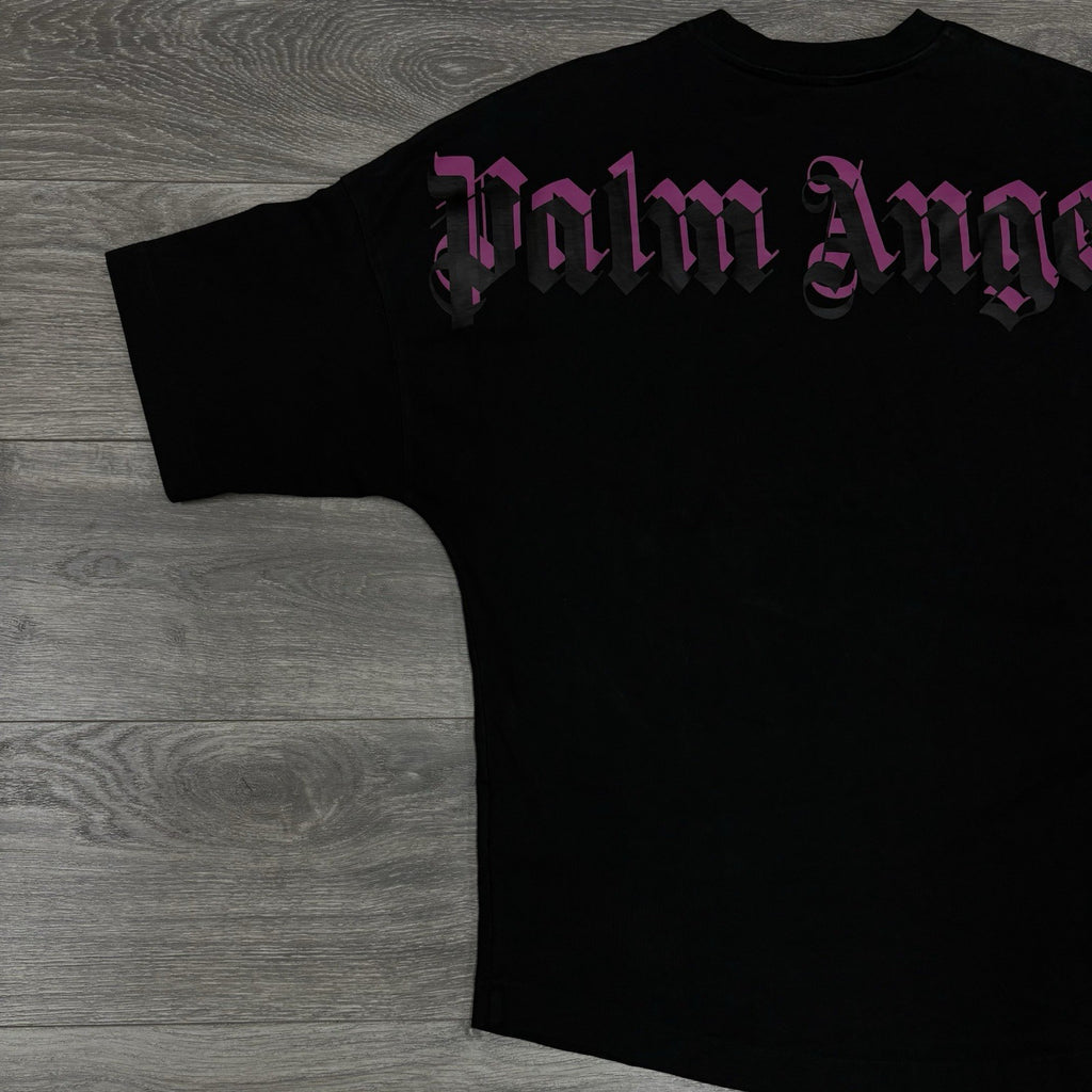 Size Large - Palm Angels Logo Tee ' Pink Fuchsia ' | GOOD CONDITION!