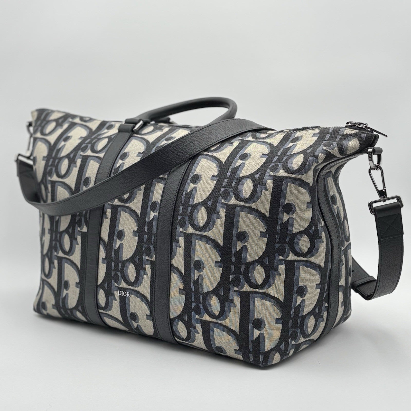 Dior Oblique Jacquard Maxi Weekender 40 Bag ' Beige ' | SUPER CLEAN!