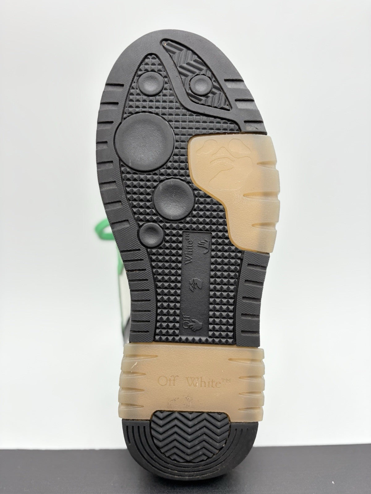 Size 40 (7 US) Off-White Out of Office ' Black Green ' | GREAT CONDITION!