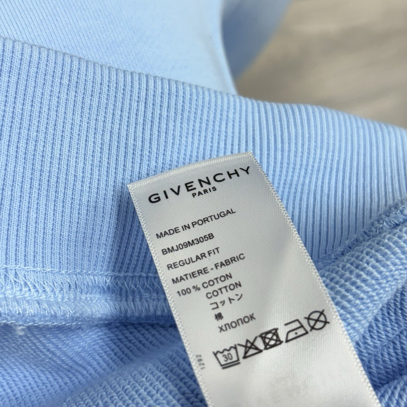 Size S - Givenchy Refracted Embroidered Hoodie ' Baby Blue ' | GREAT CONDITION!