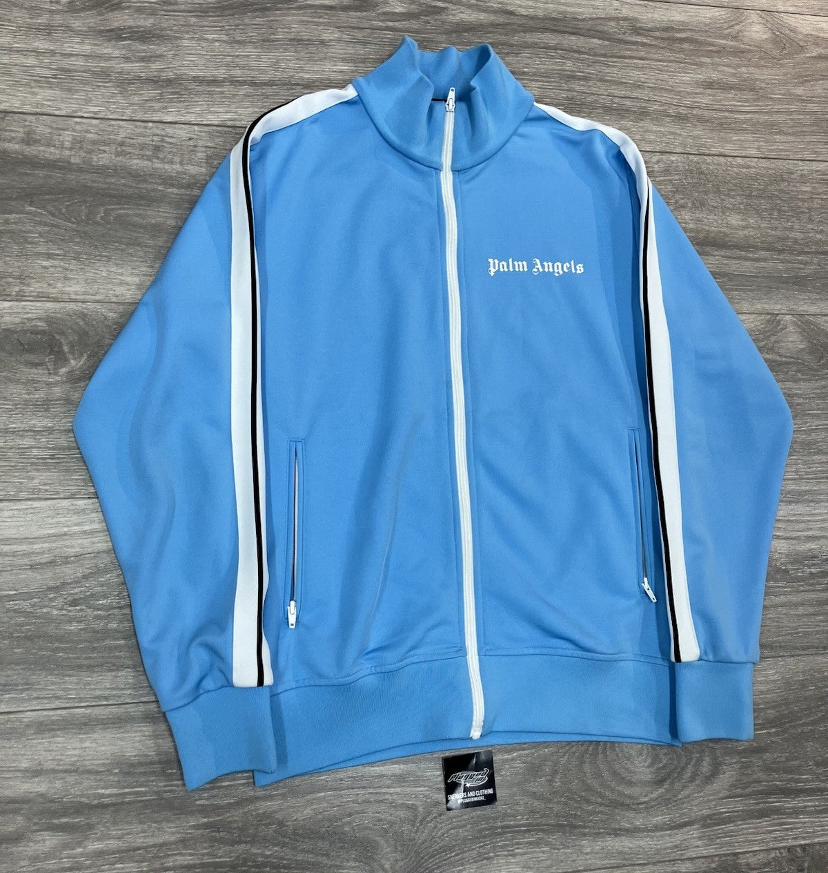 Size Large - Palm Angels Classic Track Jacket ' Light Blue ' | EXCELLENT COND!