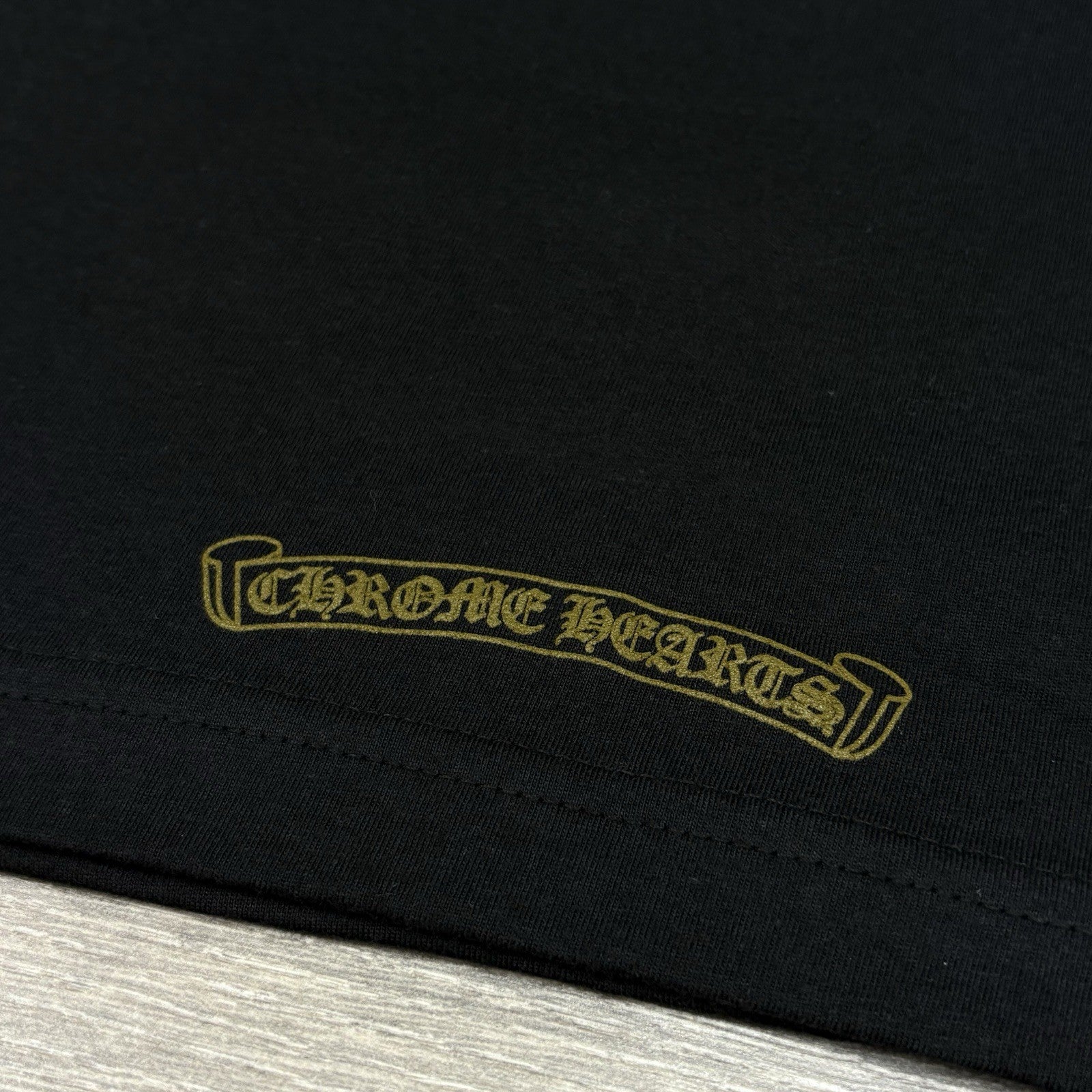 Size M - Chrome Hearts Neck Logo T-Shirt ' Olive Collar ' | BRAND NEW!