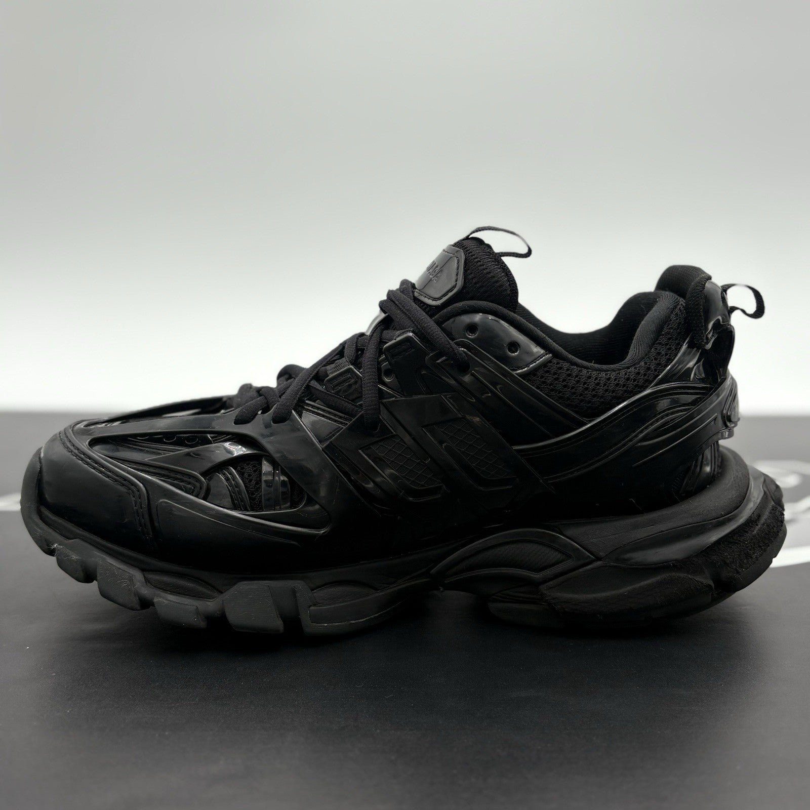 Size 41 (8 US) Balenciaga Track Sneaker ' Black Patent ' | GOOD CONDITION!