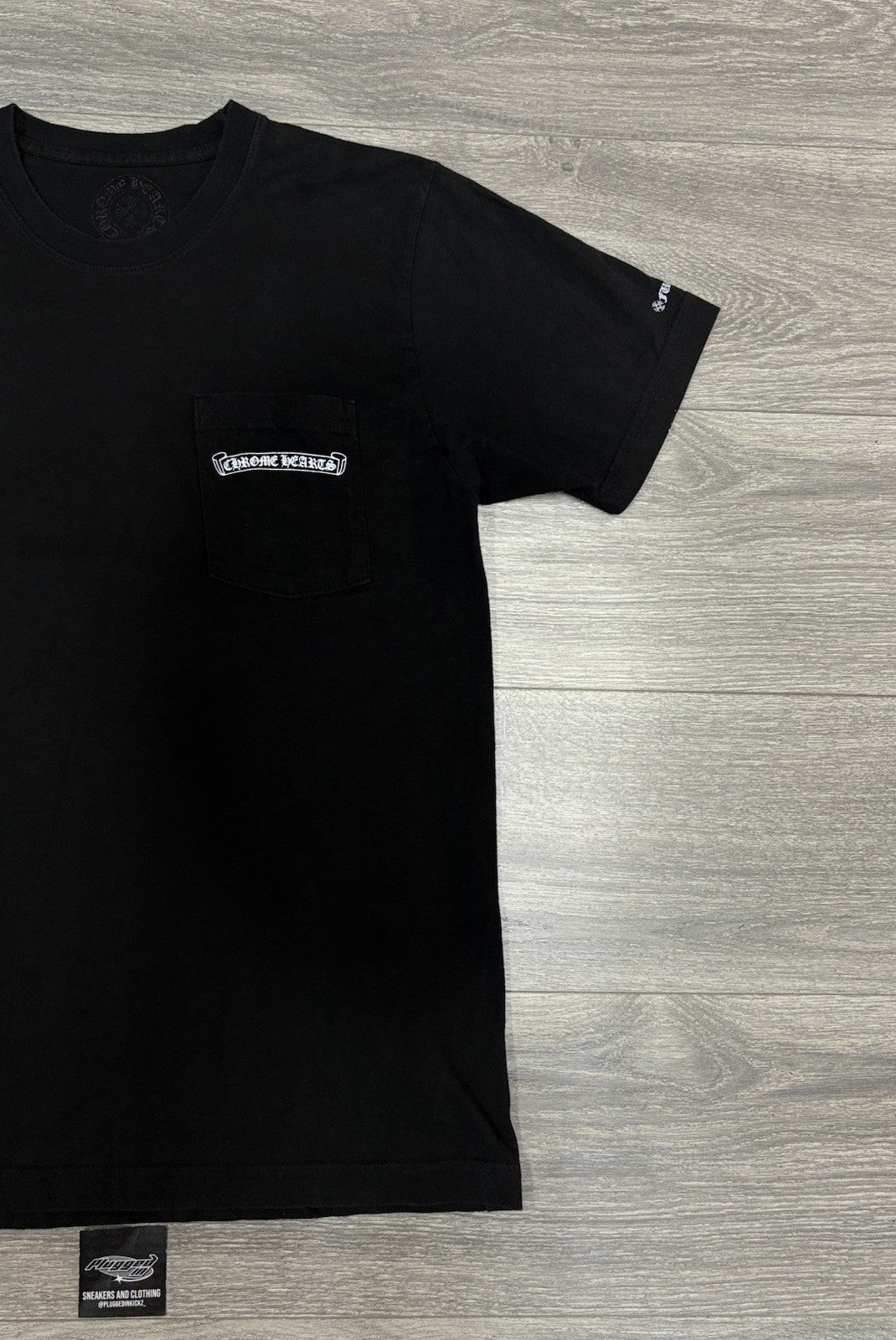 Size Medium - Chrome Hearts Scroll Logo T-Shirt ' Black ' | GREAT COND!