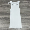 Size Medium - Chrome Hearts Scroll Logo Tank Top ' White Black ' | BRAND NEW!