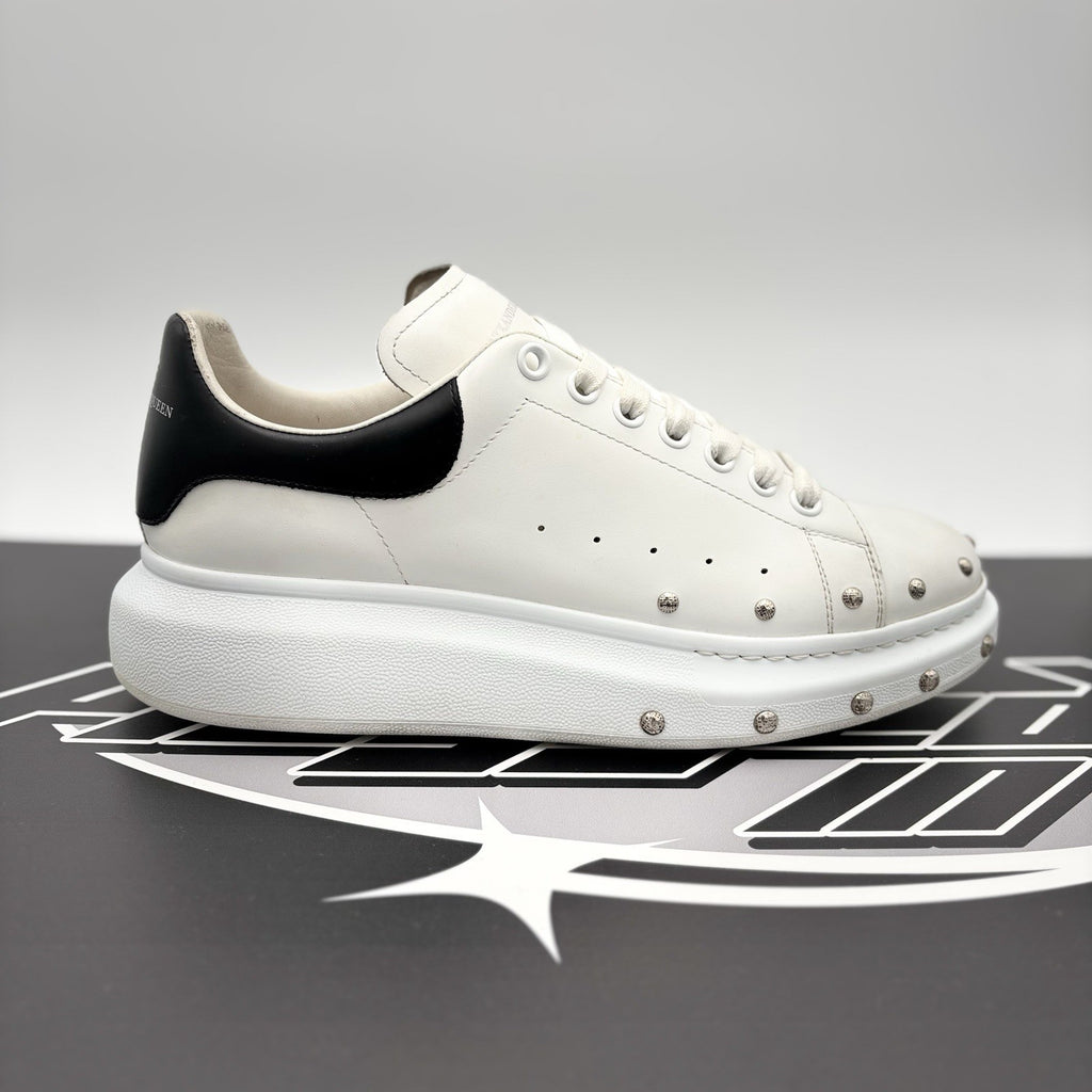 Size 44 (11 US) - Alexander McQueen Front Studded  ' White, Black ' | GREAT!