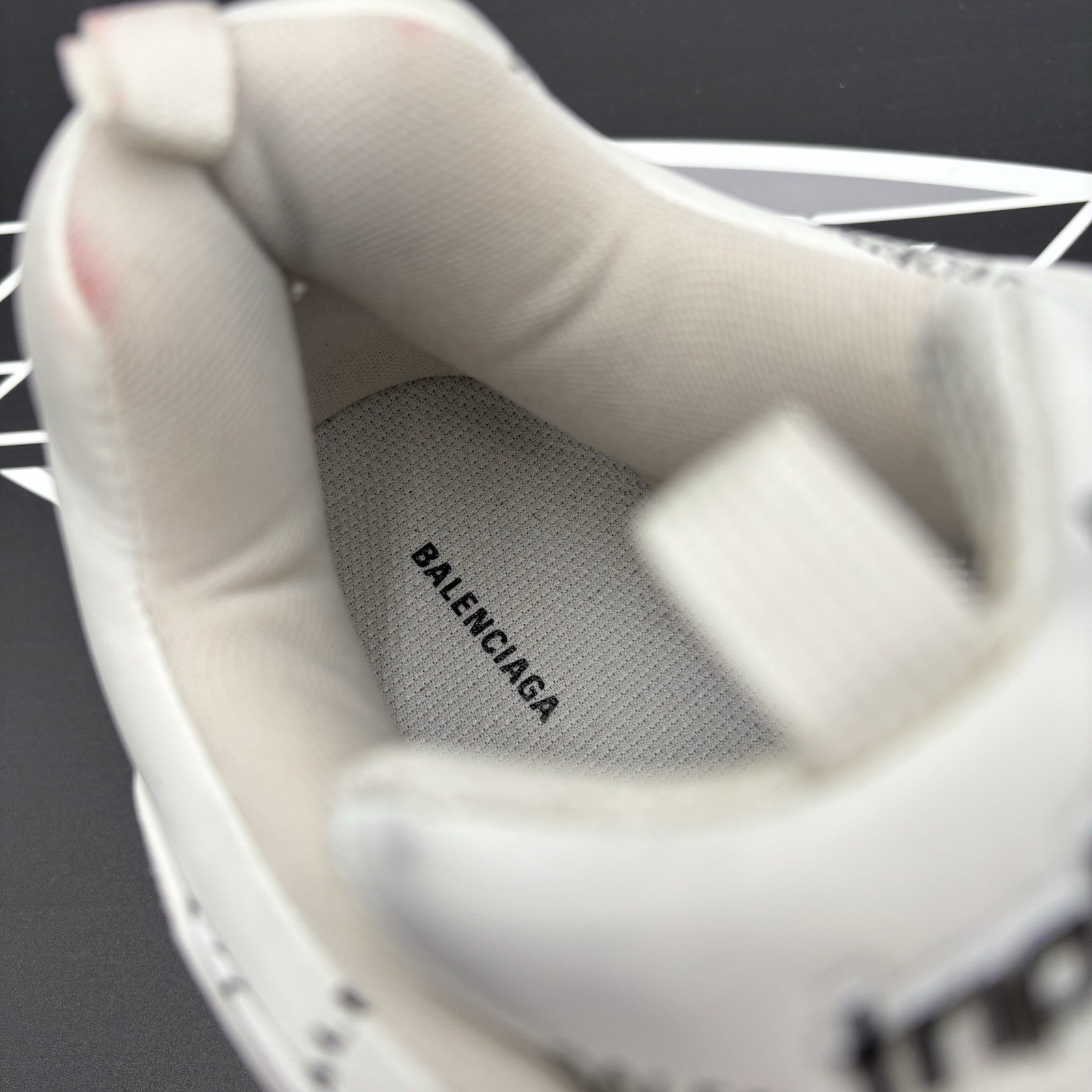 Size 45 (12 US) - Balenciaga Triple S ' Allover Logo White ' | GREAT!