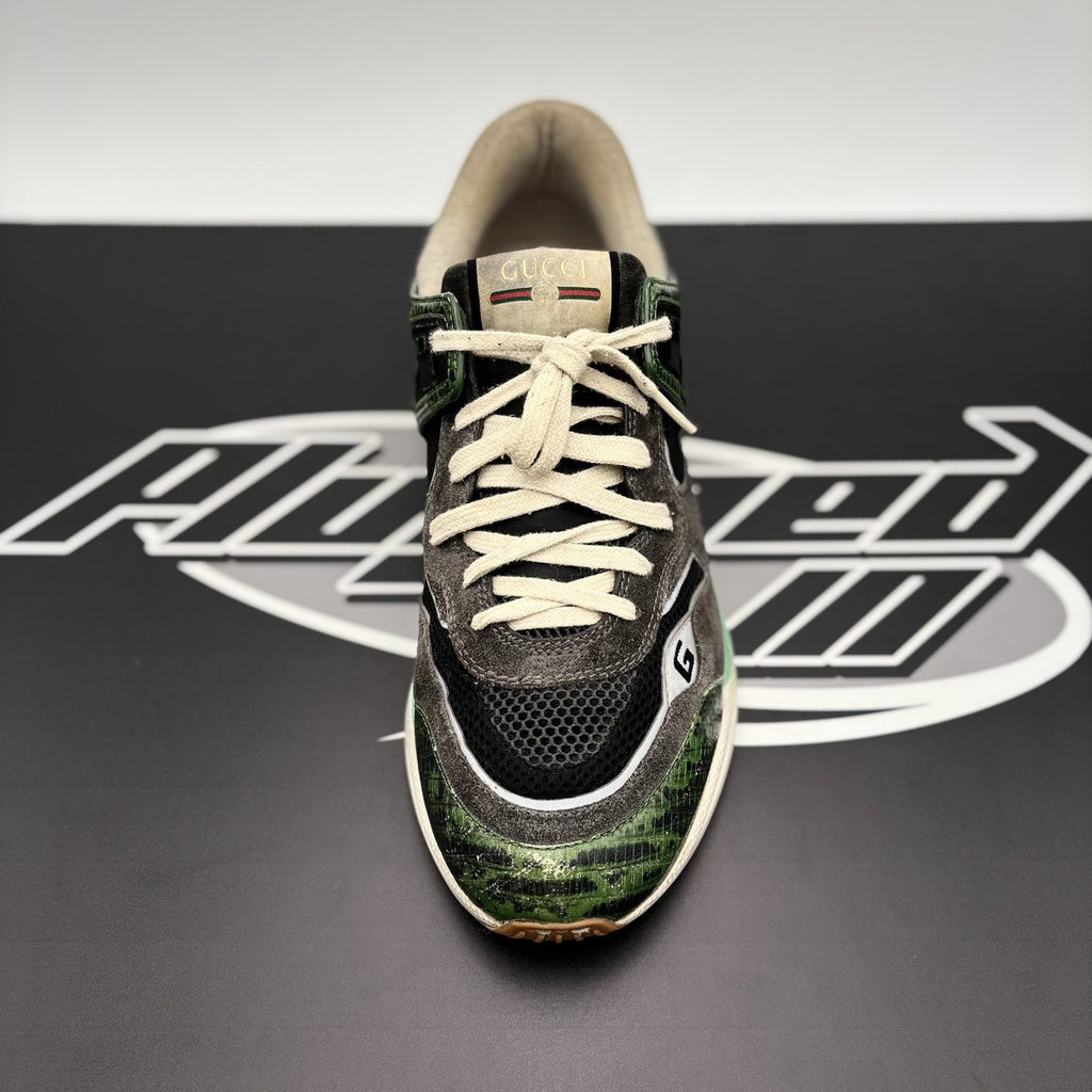 Size 10 G (10.5 US) - Gucci Ultrapace ' Green Tejus Printed ' | GOOD CONDITION!