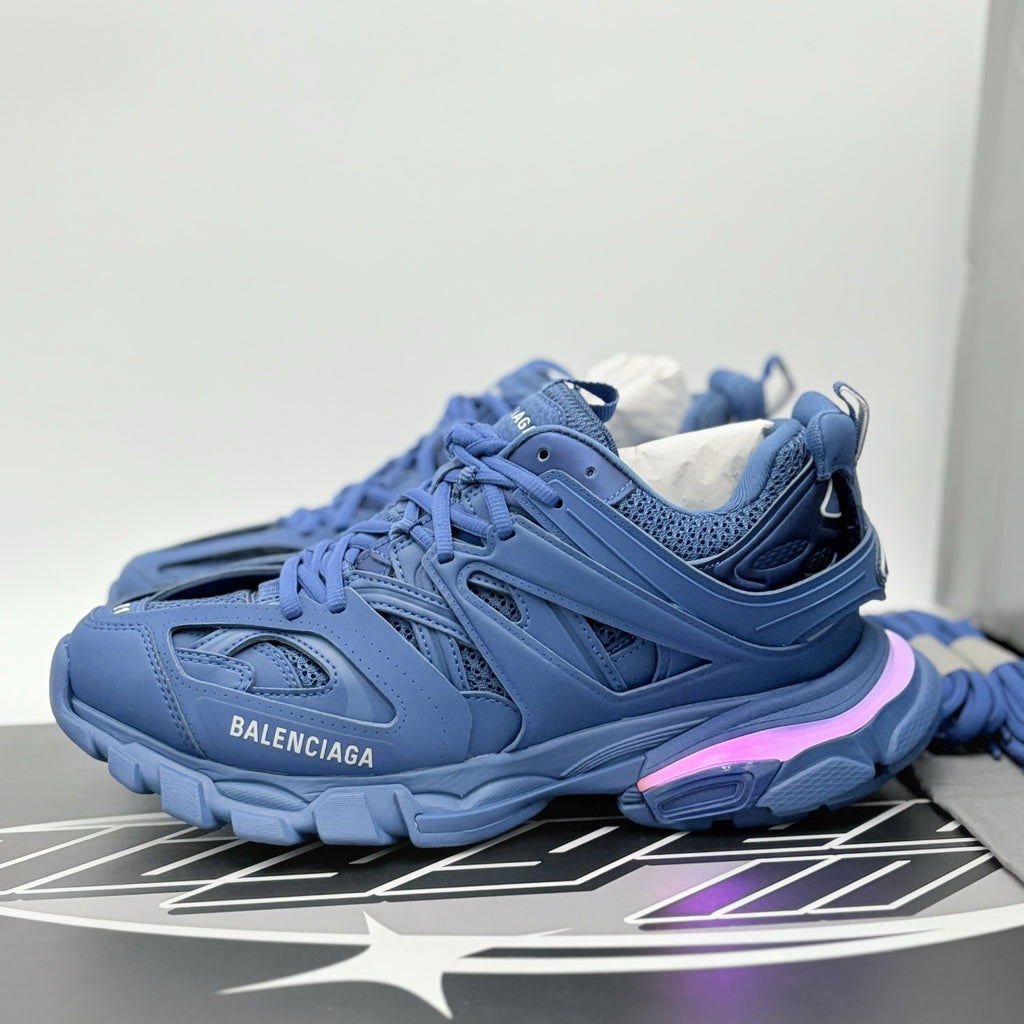 Size 41 (8 US) - Balenciaga Track LED Sneaker ' Navy ' | BRAND NEW!