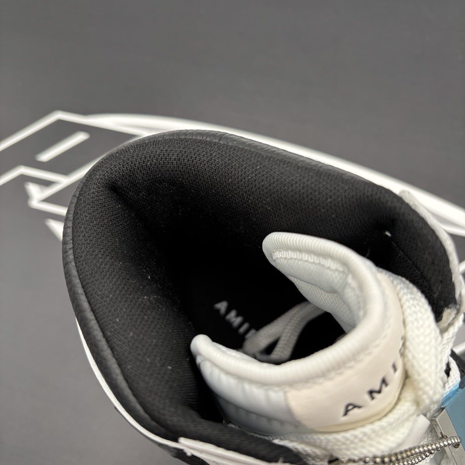 Size 42 (US 9) - Amiri Skel High Top Sneakers ' Black, White ' | NEW!