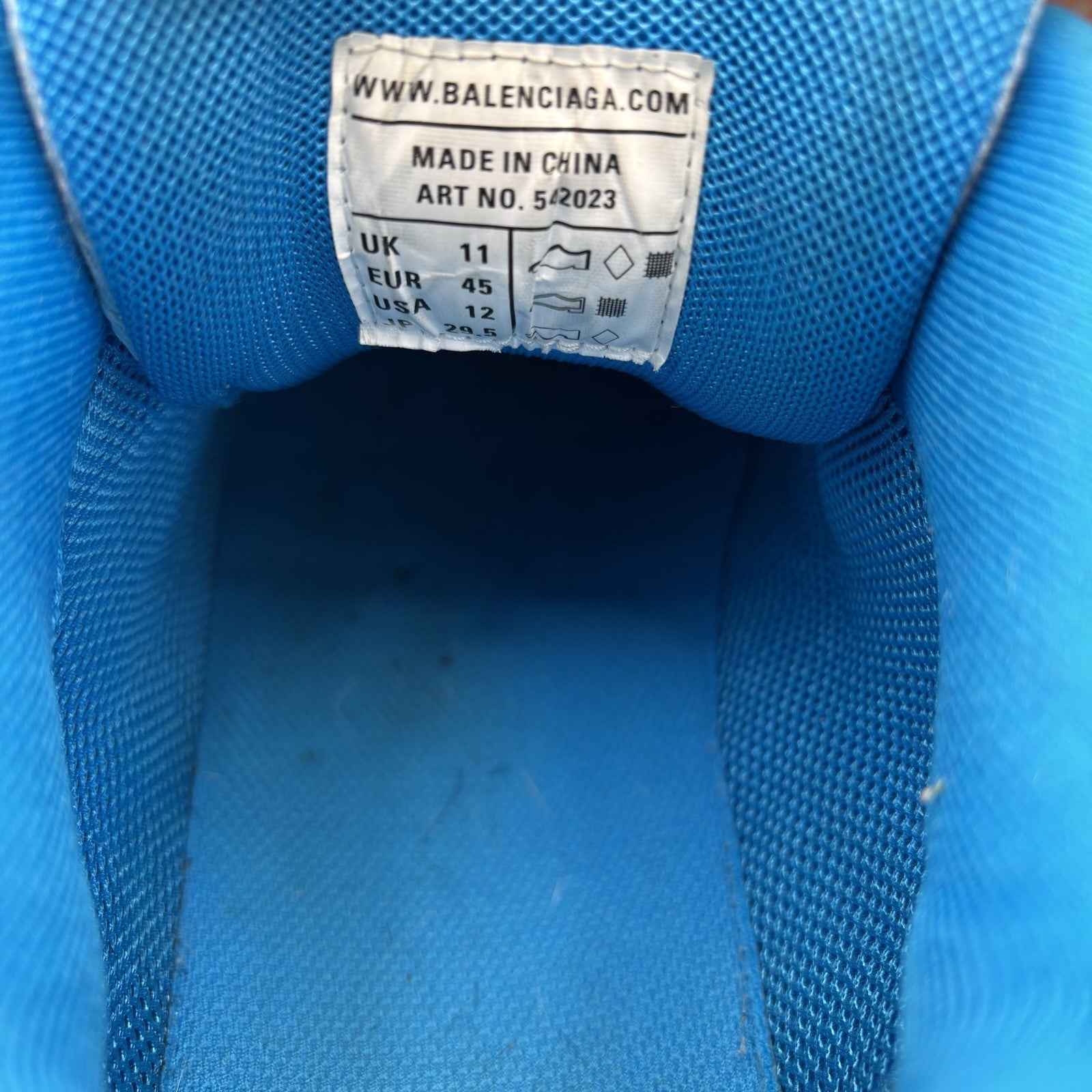 Size 45 (12 US) - Balenciaga Track ' White Blue Green ' | GREAT CONDITION!