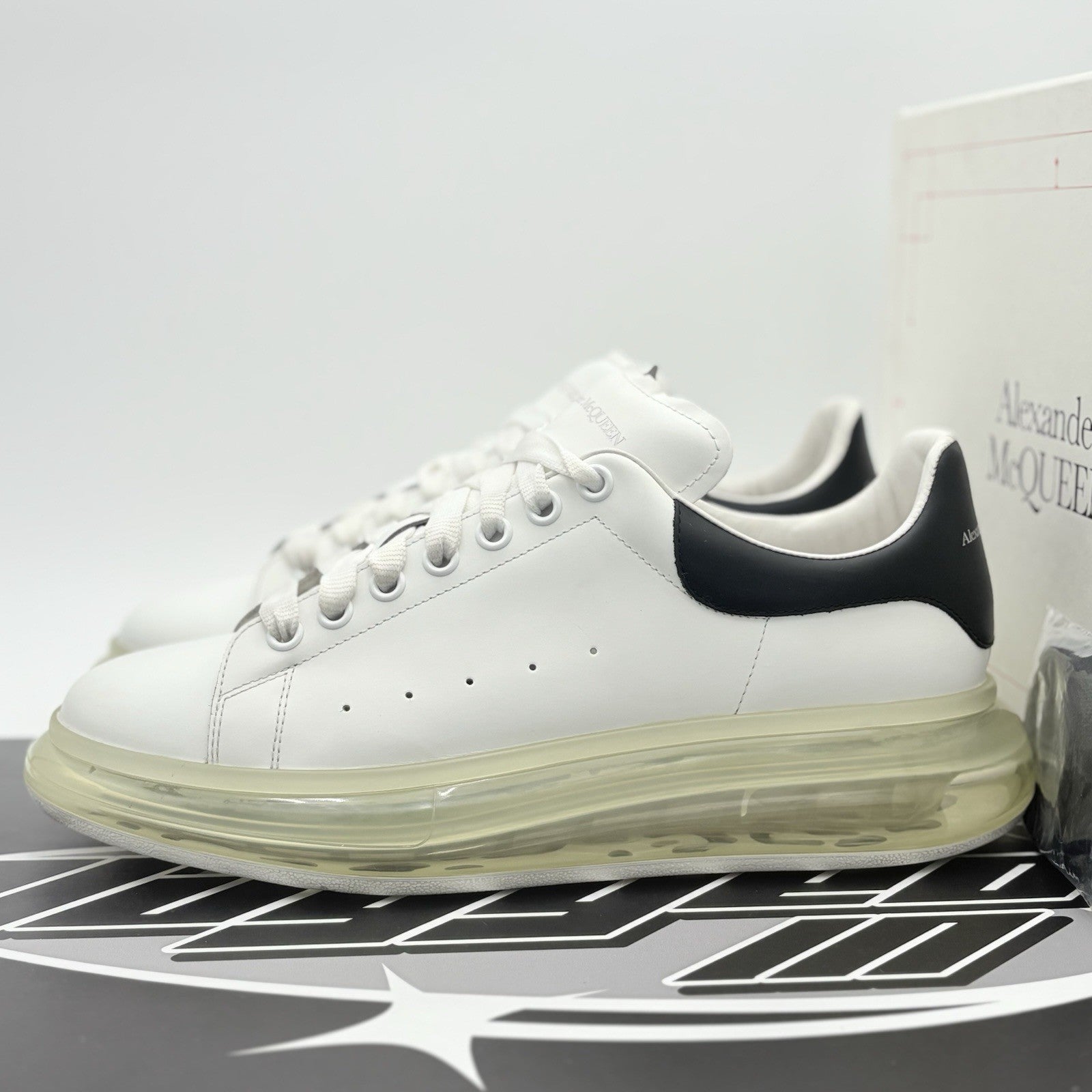 Size 45 (12 US) - Alexander McQueen ' White Black ' | GOOD CONDITION!