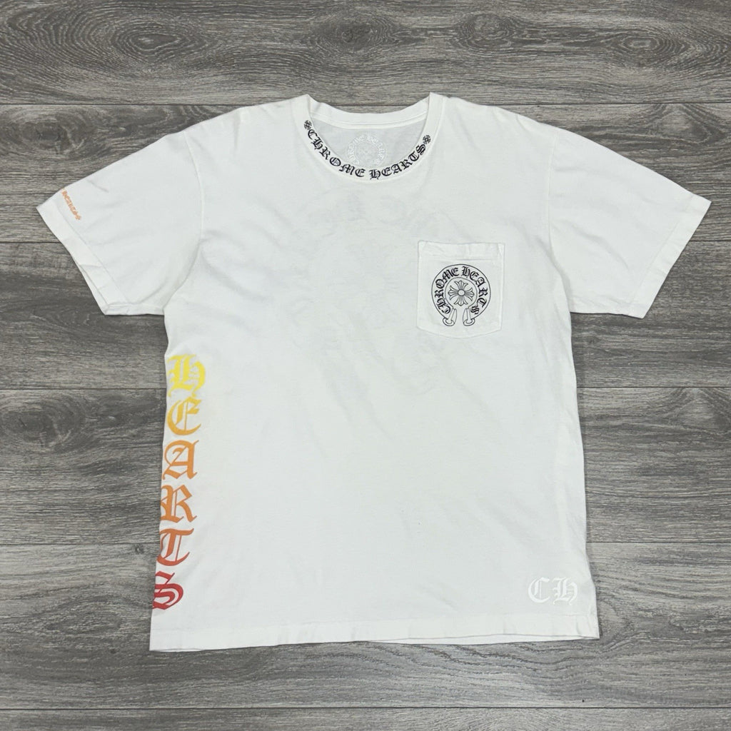 Size Large - Chrome Hearts Gradient Logo T-Shirt ' White ' | GREAT CONDITION!