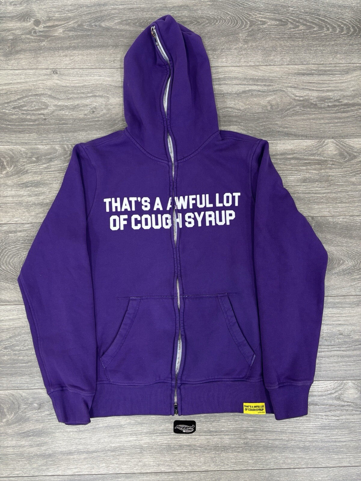 Size L - Awful Lot Of Cough Syrup Full Zip Up ‘ Purple ‘ | BRAND NEW!