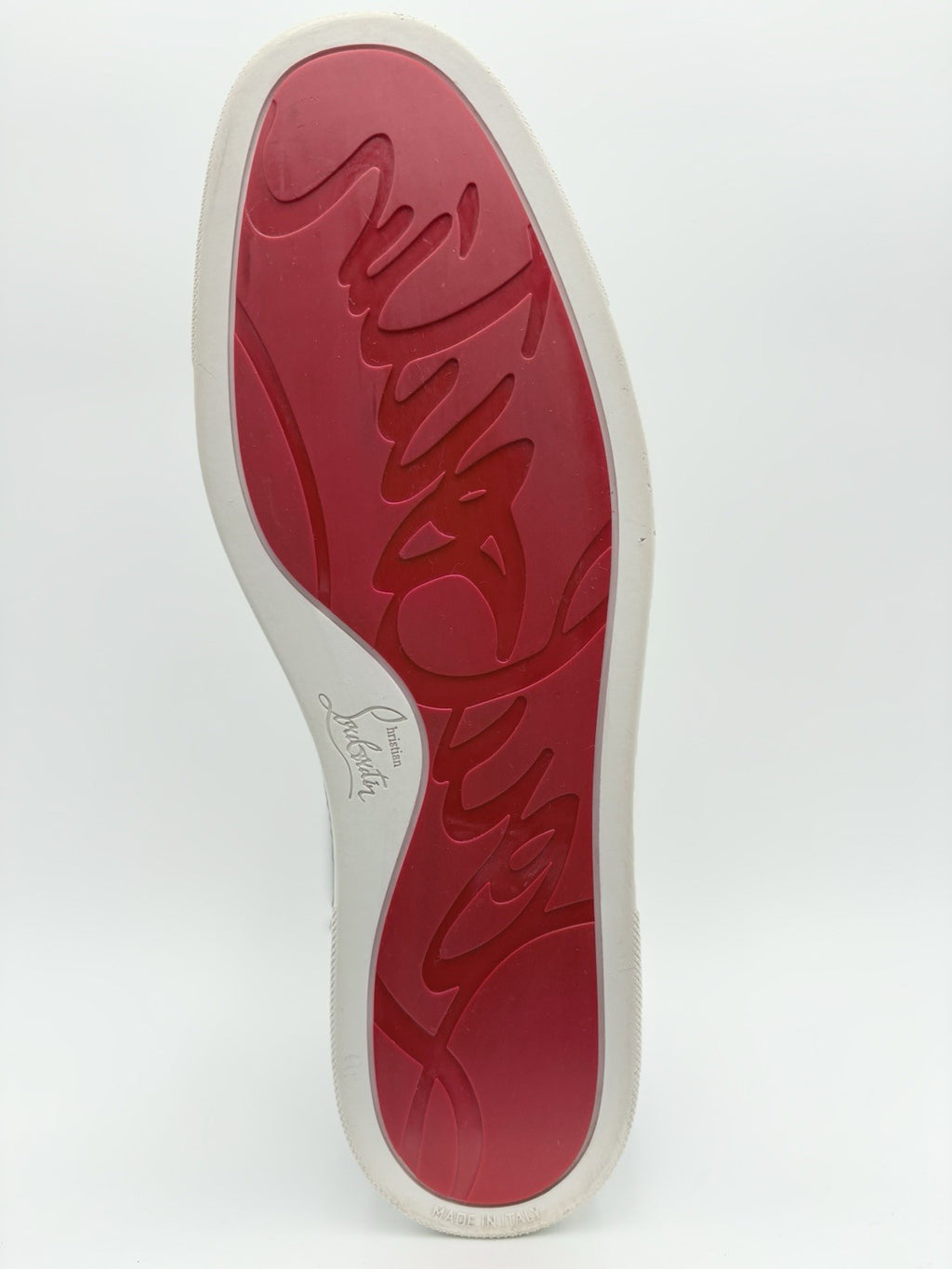 Size 45 (12 US) Christian Louboutin Low Leather Sneaker ' Black ' | SUPER CLEAN!
