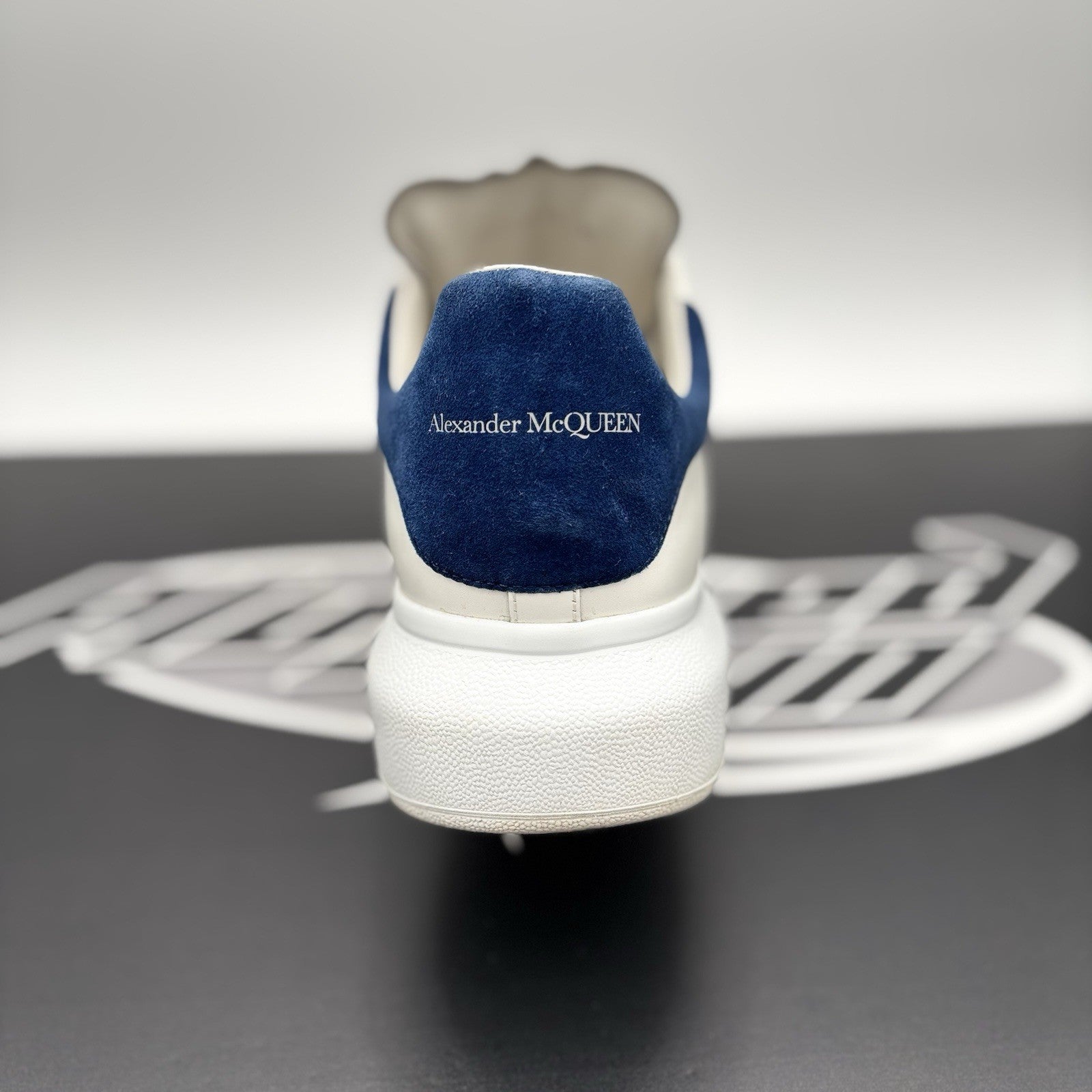 Size 45 (12 US) - Alexander McQueen Oversized ' White, Blue ' | GREAT CONDITION!