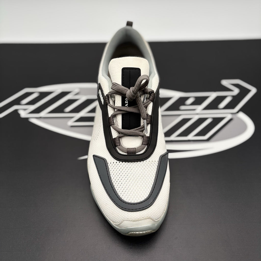 Size 6.5 UK (7.5 US) Prada Cloudbust Mesh ' White, Grey ' | GOOD CONDITION!