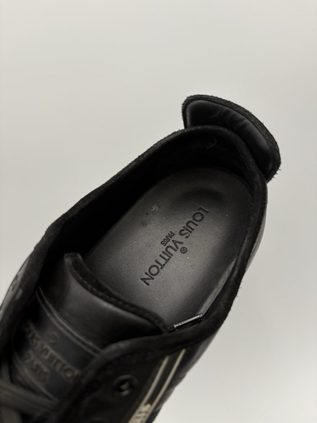 Size 11 LV (12-12.5 US) Louis Vuitton Suede & Leather Cosmos ' Black ' | CLEAN!
