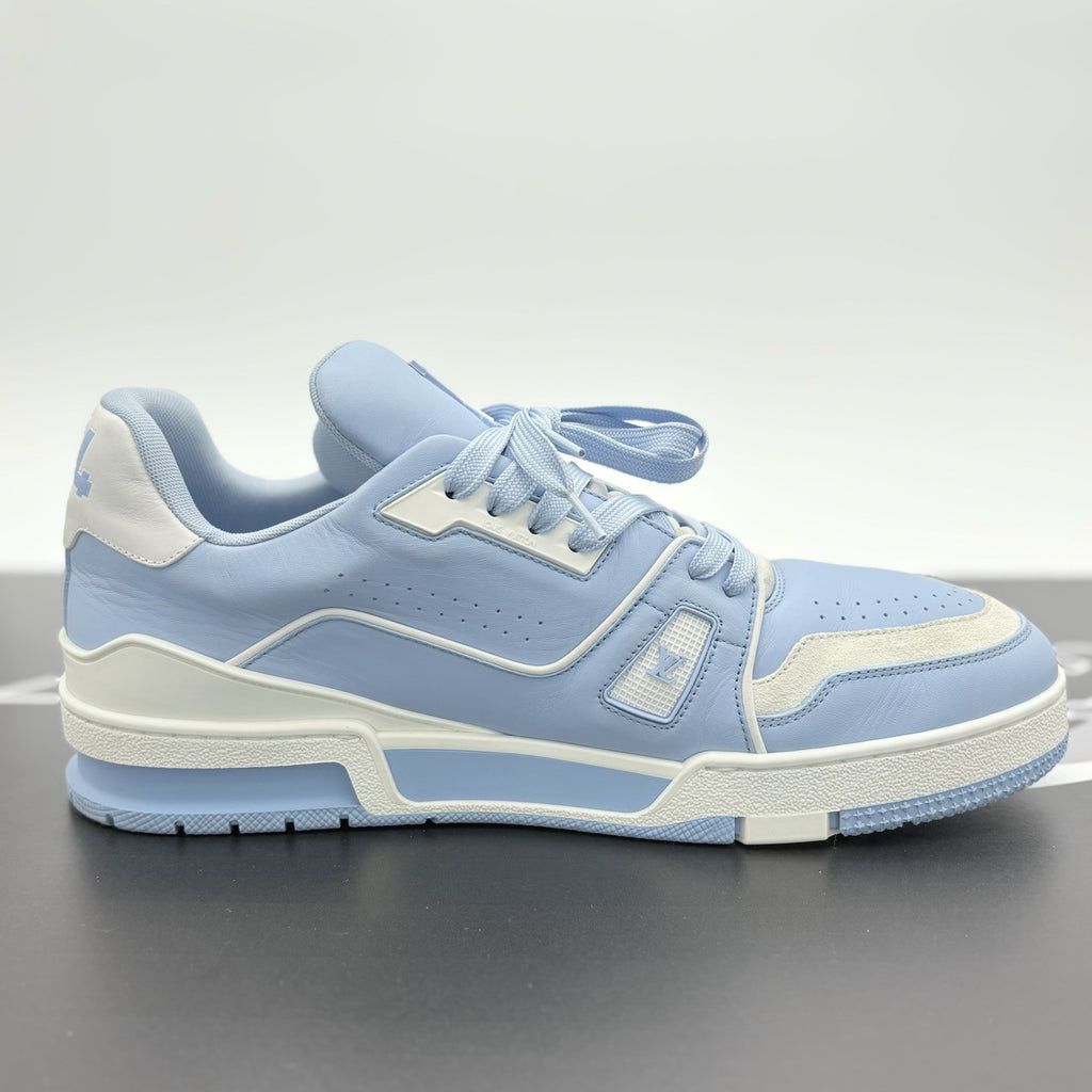 Size 9.5 LV (US 10.5-11) - Louis Vuitton Trainer ' Light Blue ' | GREAT COND!