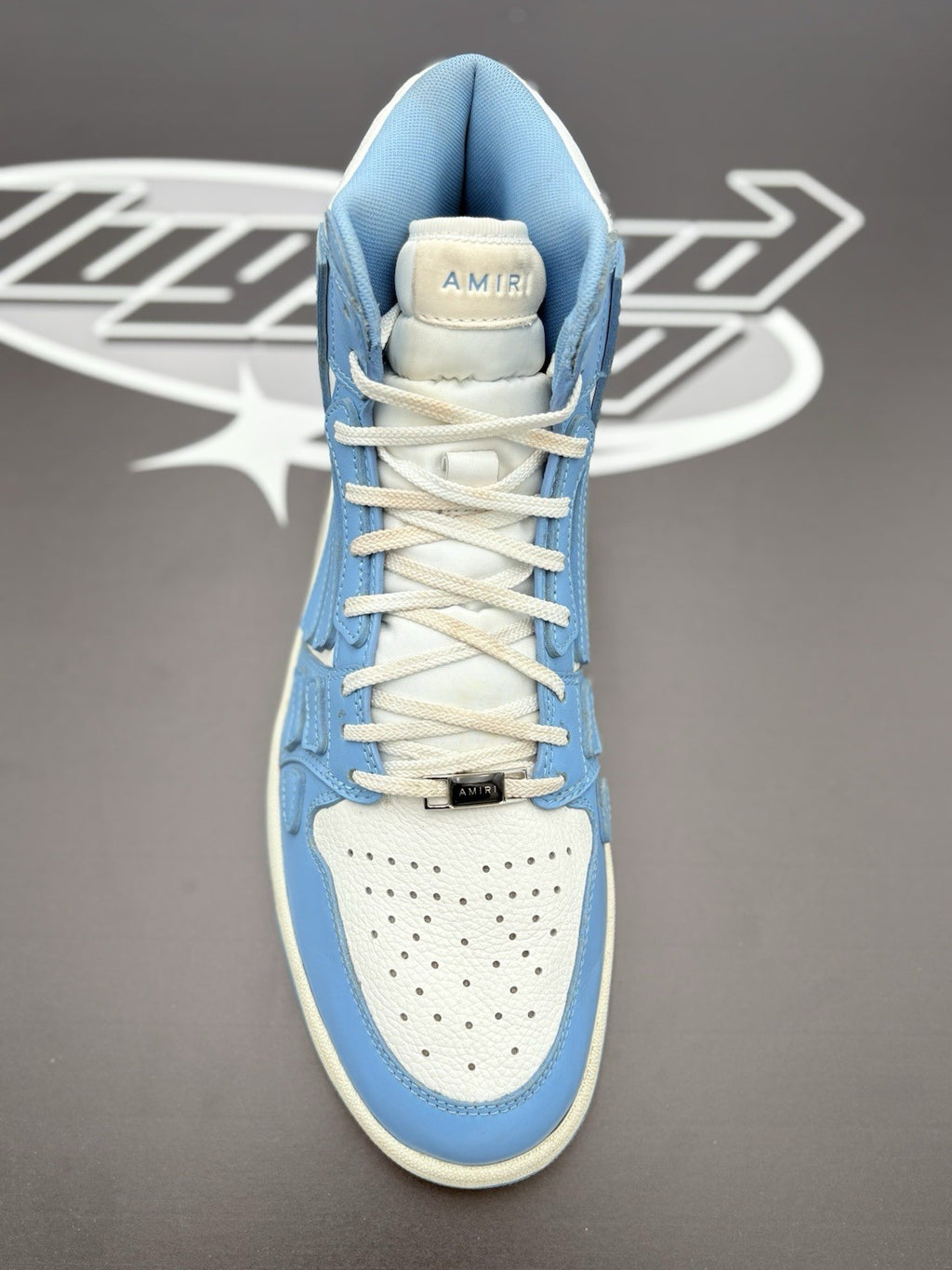 Size 44 (11 US) - Amiri Skel High Top ' Powder Blue White ' | GREAT CONDITION!