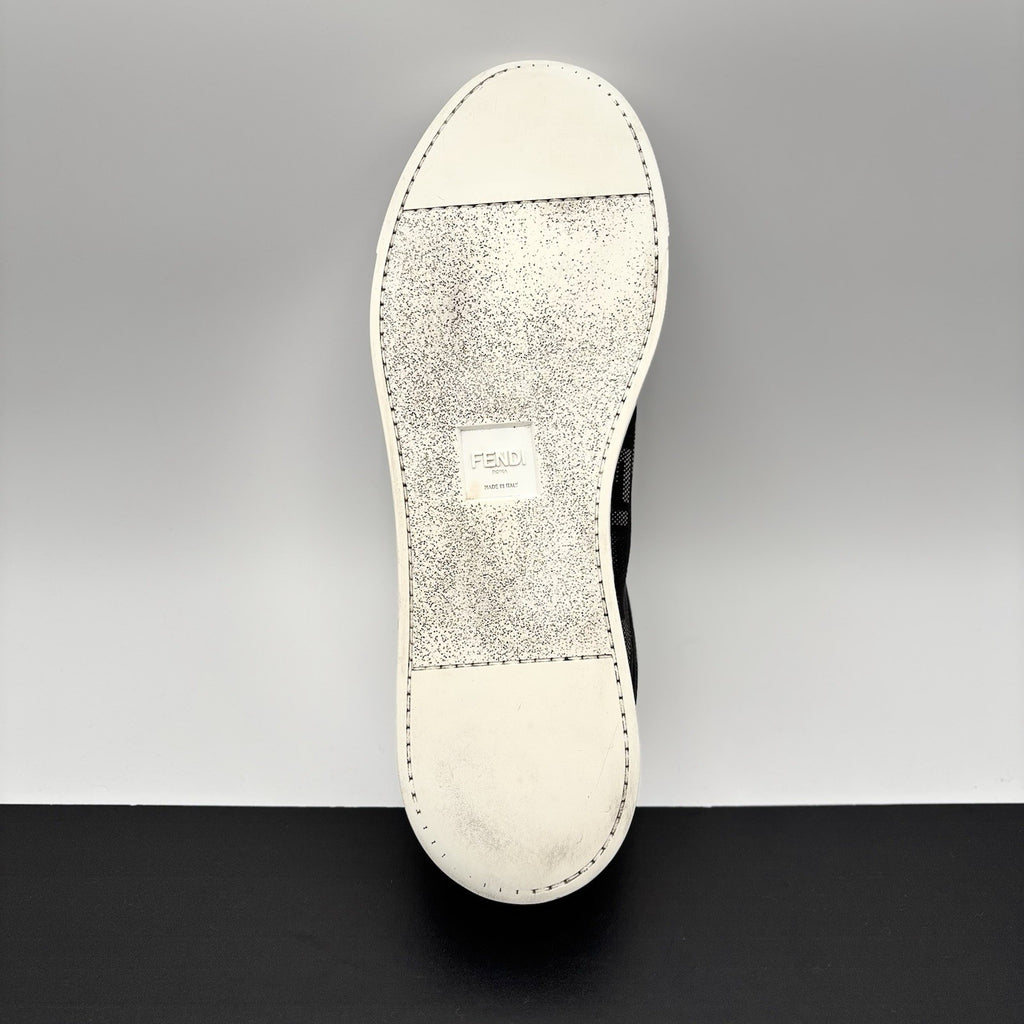 Size 12 UK (13 US) - Fendi FF Flash Logo Low ‘ Monogram Black ‘